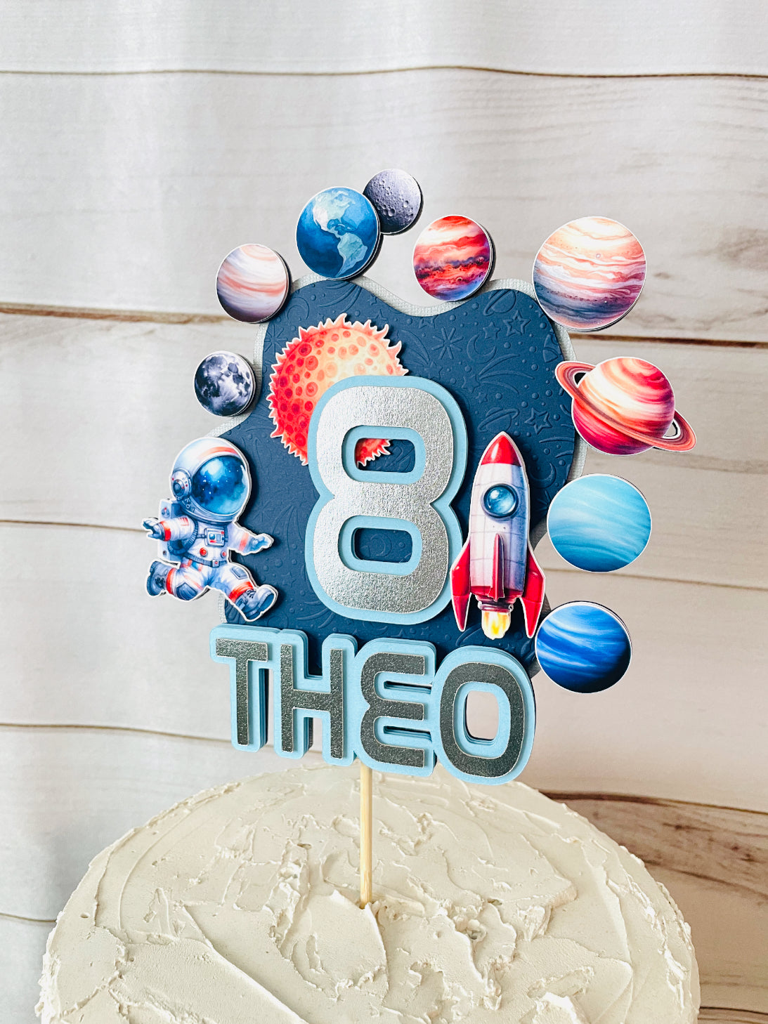 Outer Space Cake Topper