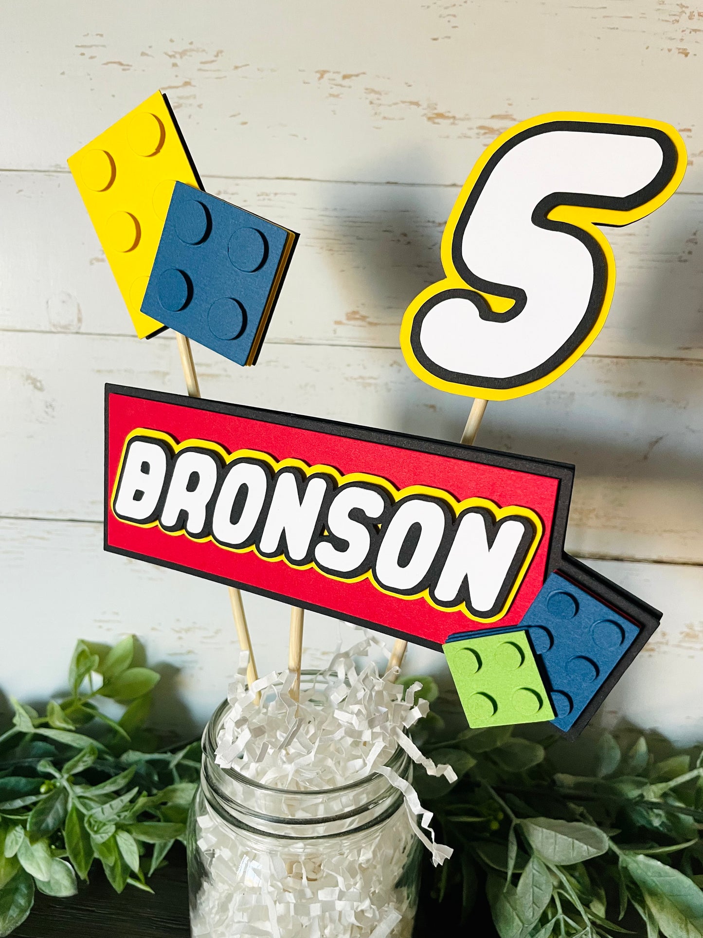 Building Block Birthday Banner