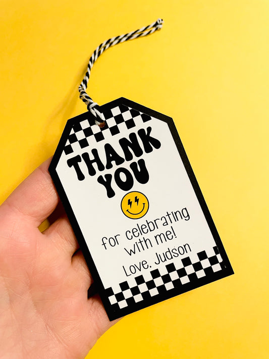 Smiley Face Favor Tags