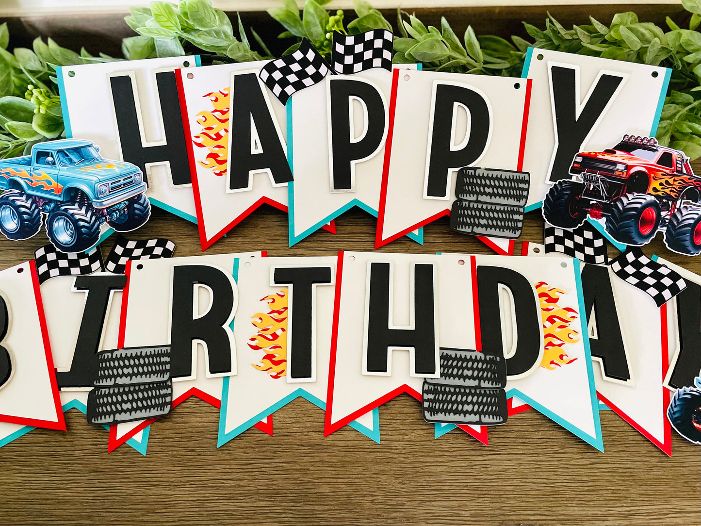 Monster Truck Cupcake Toppers