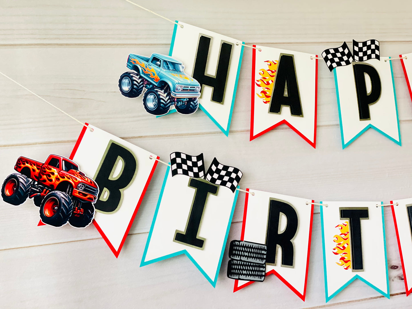 Monster Truck Cupcake Toppers