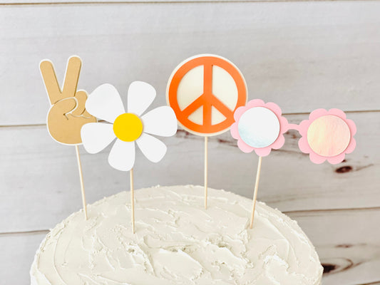 Groovy Cupcake Toppers
