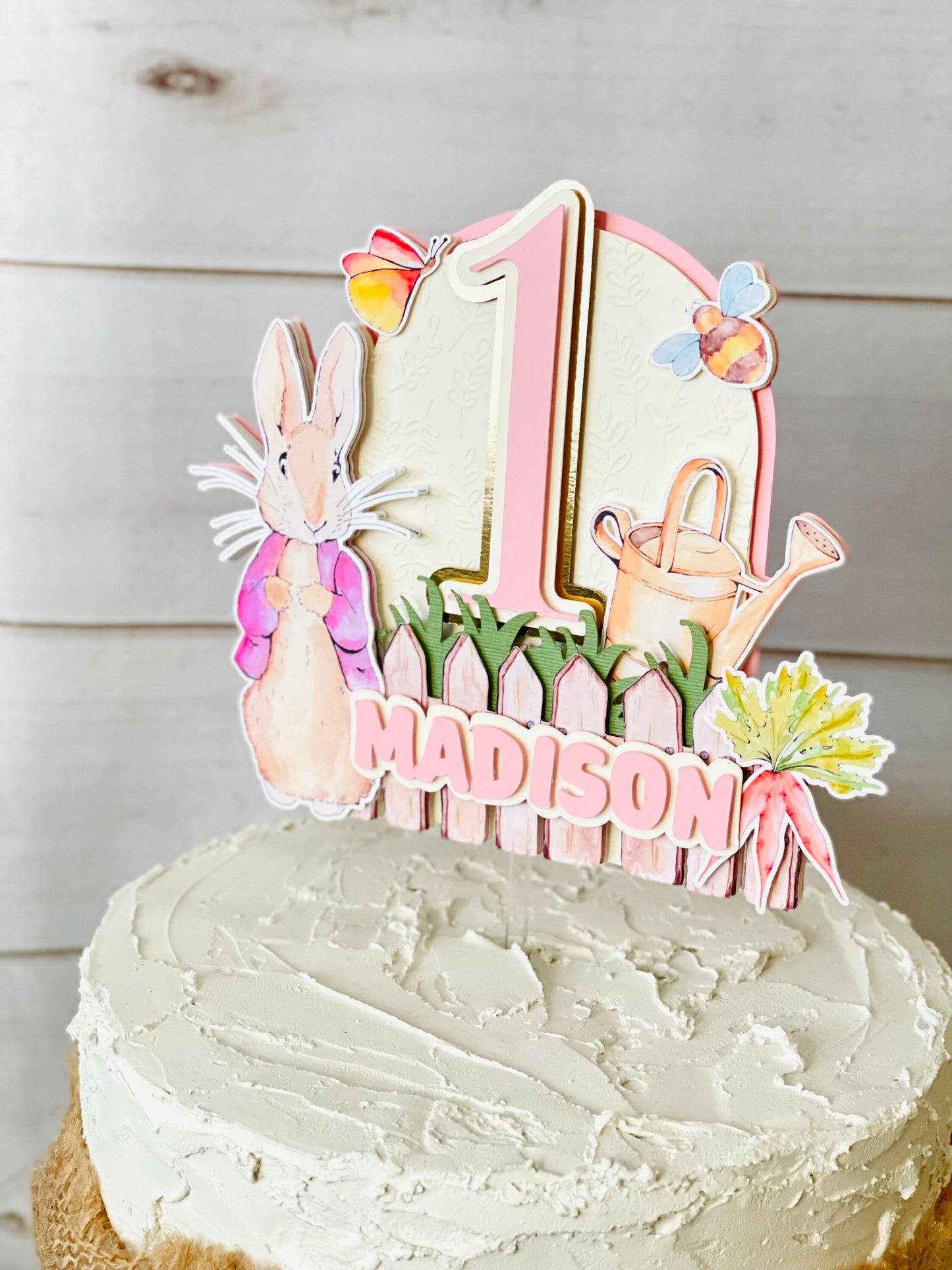 Peter Rabbit Cake Topper