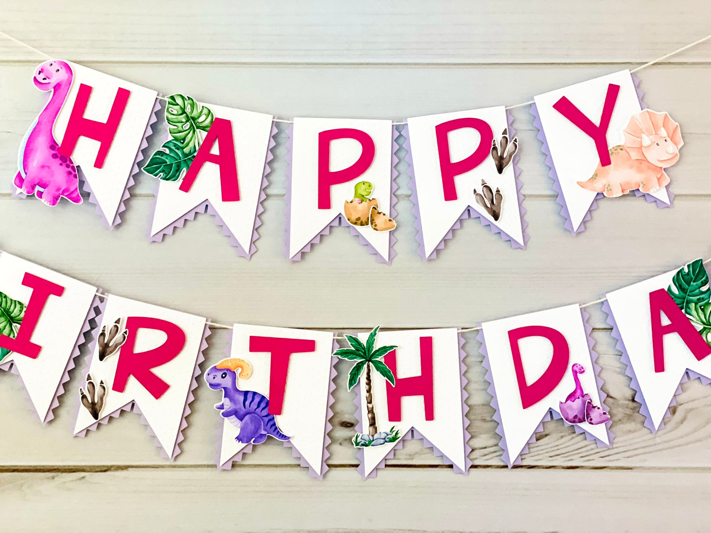 Girl Dino Cake Topper