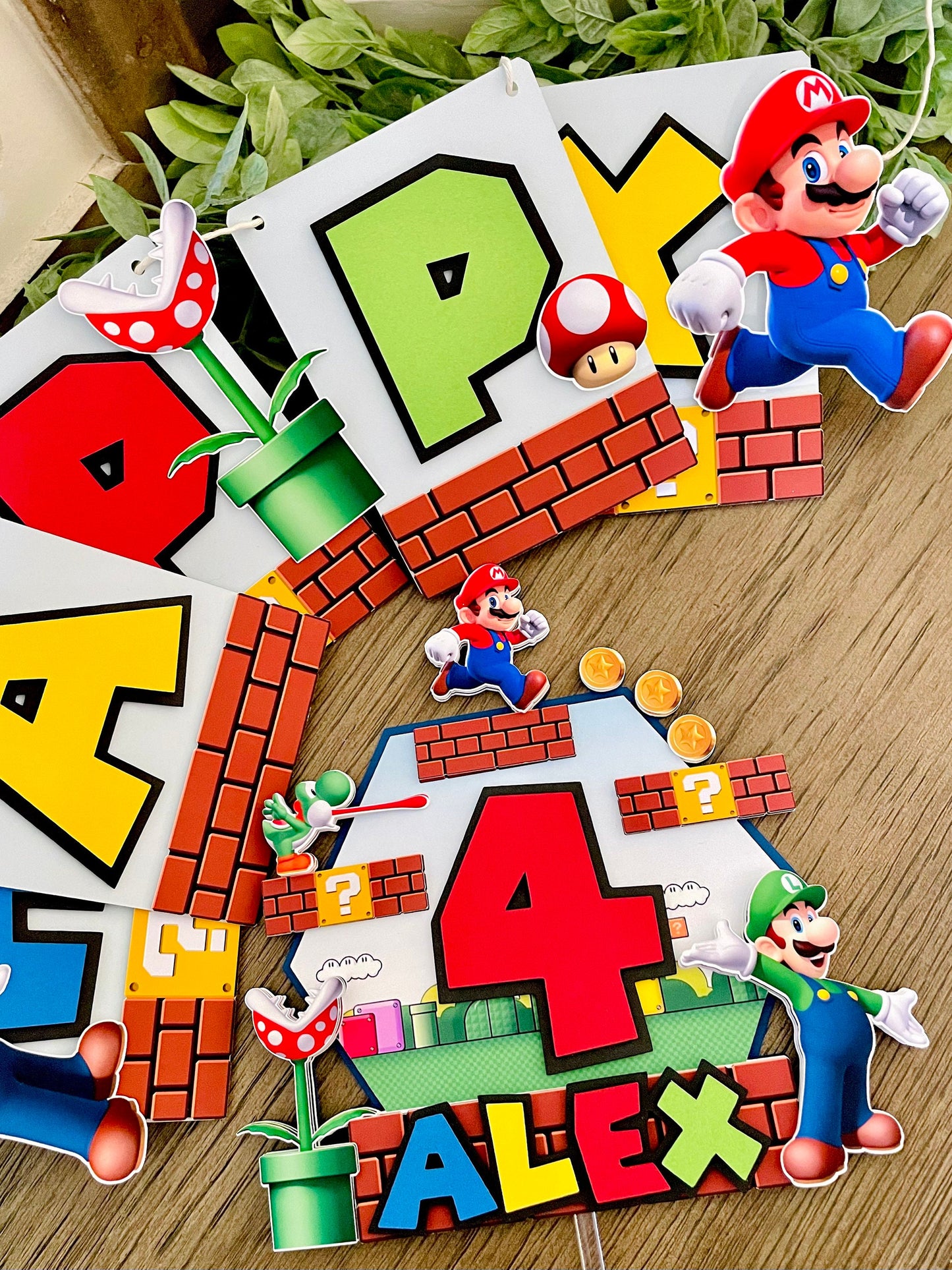 Super Mario Cake Topper