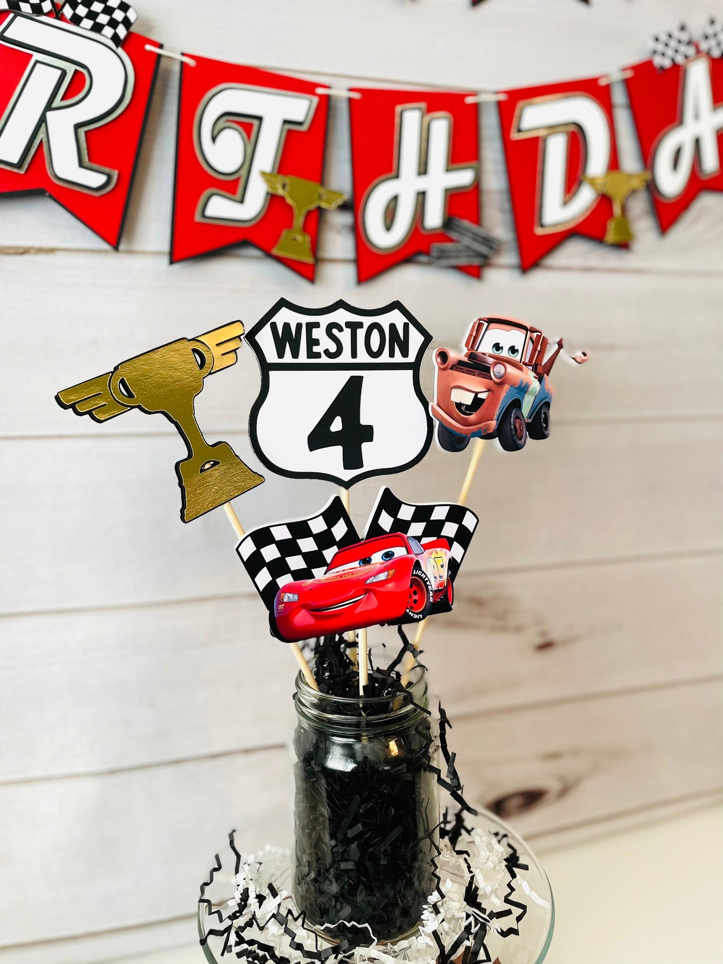 Cars Birthday Banner
