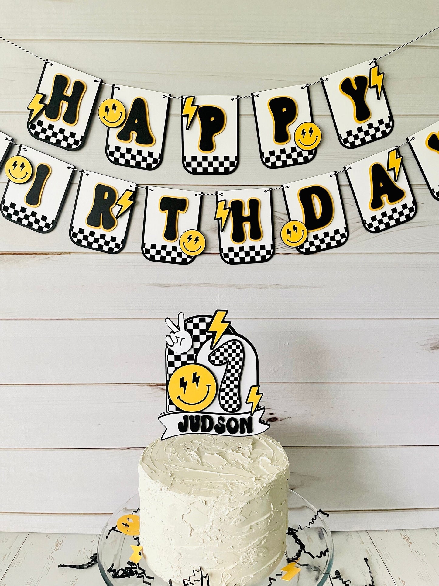 Smiley Face Cupcake Toppers