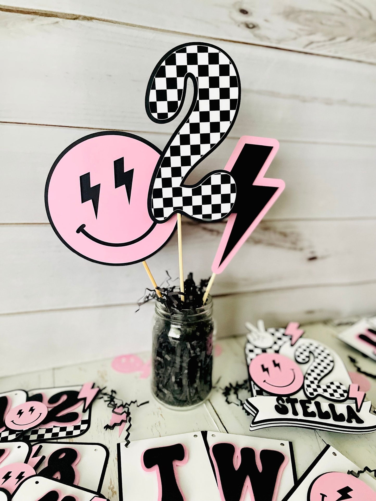 Young Wild and Three Cake Topper