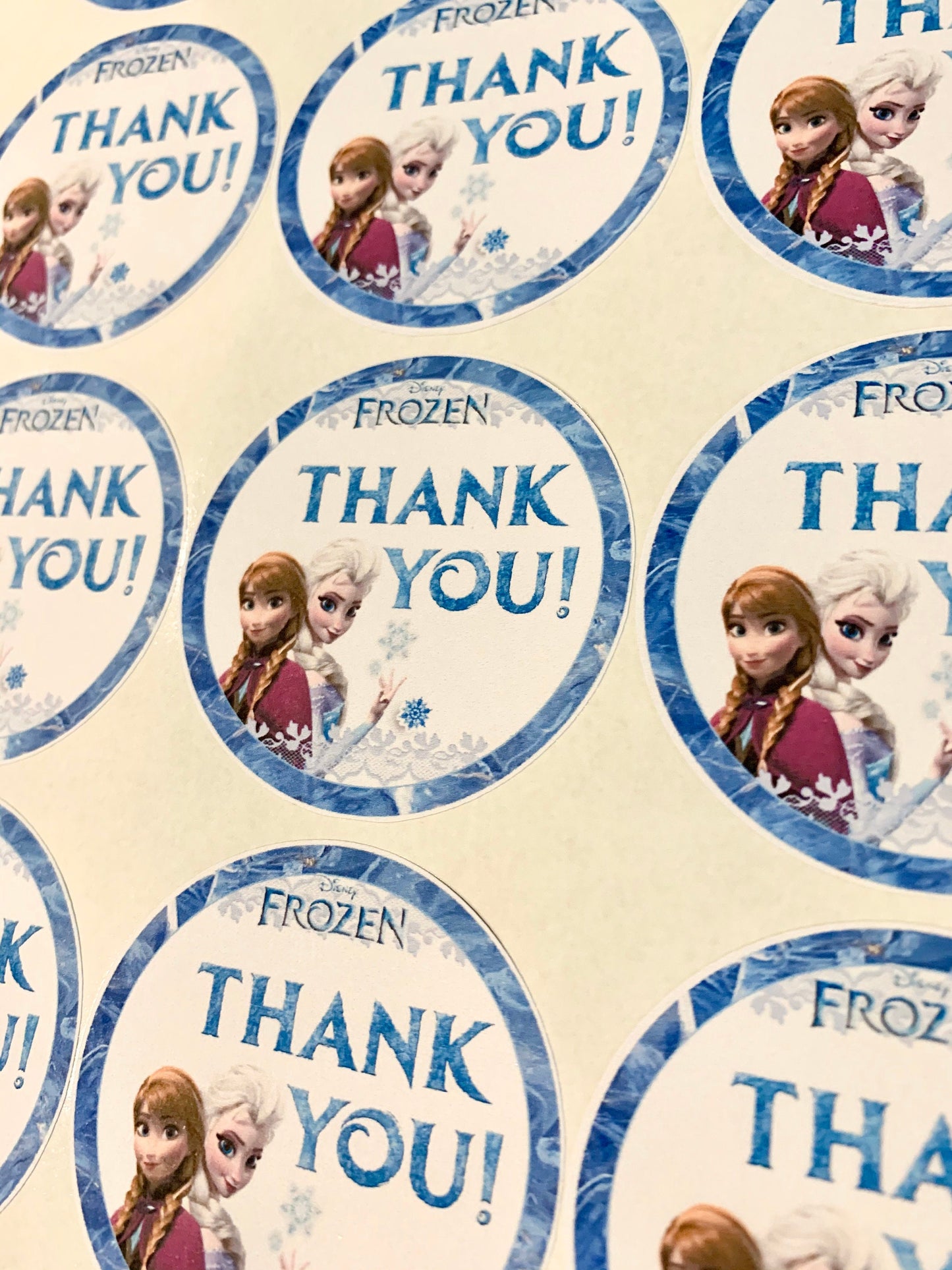 Frozen Favor Stickers