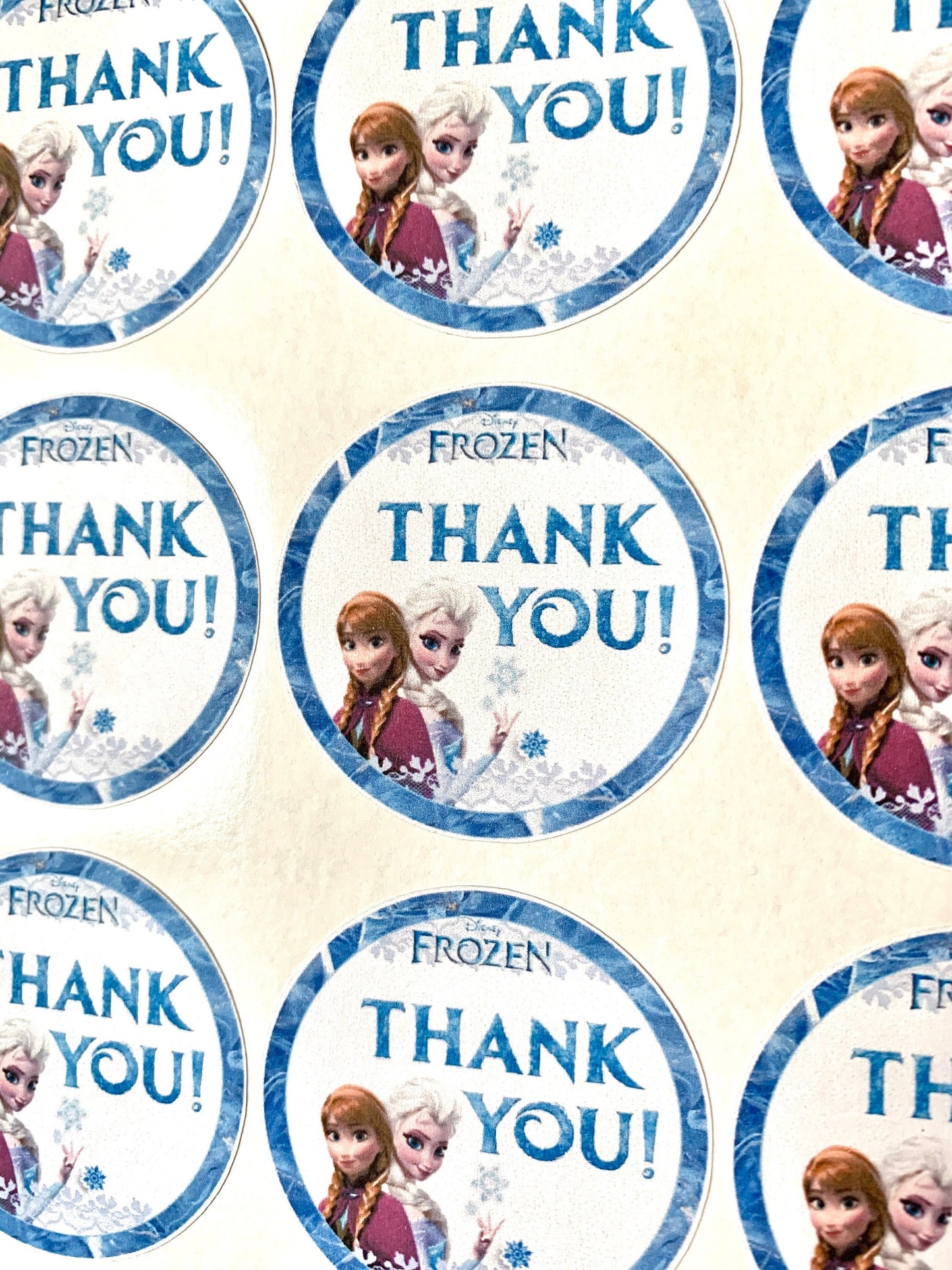Frozen Favor Stickers