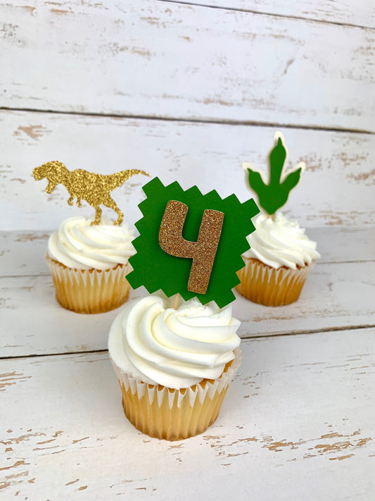 Dinosaur Cupcake Toppers