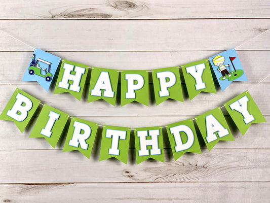 Golf Birthday Banner