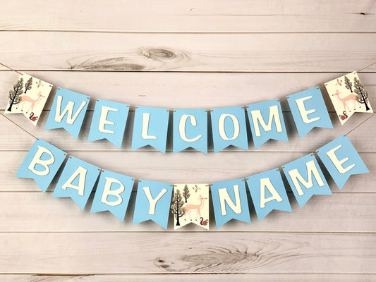 Woodland Baby Banner
