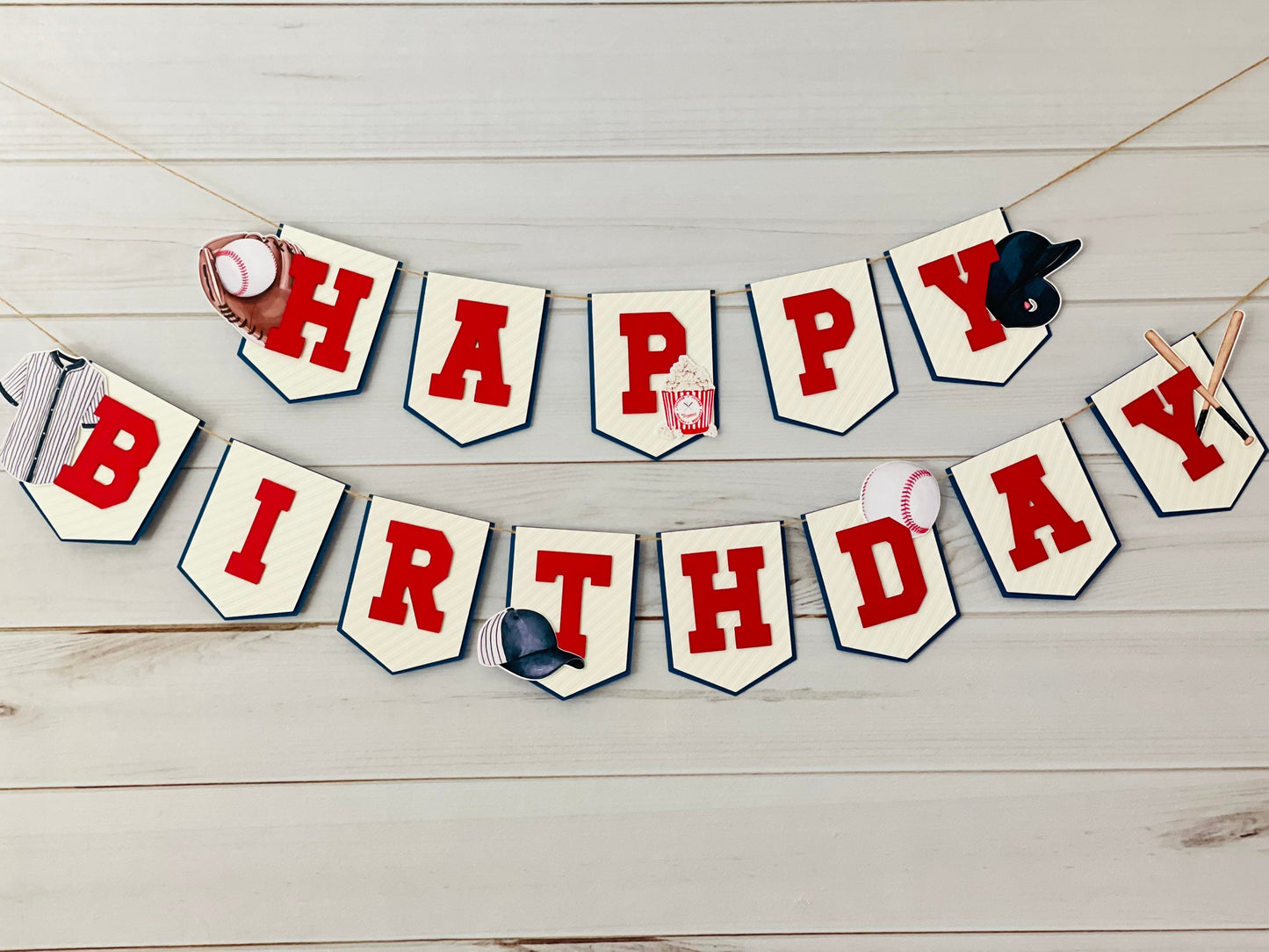 Baseball Birthday Banner