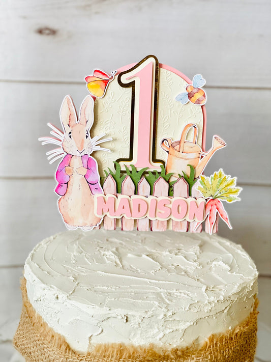 Peter Rabbit Cake Topper