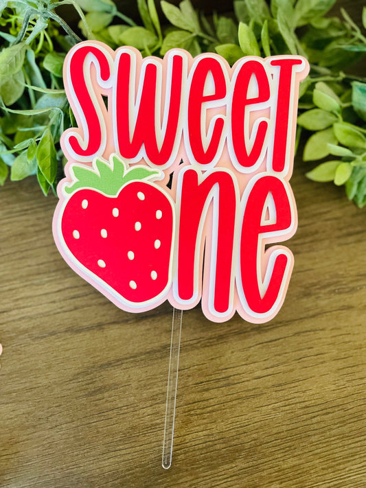 Strawberry Cake Topper