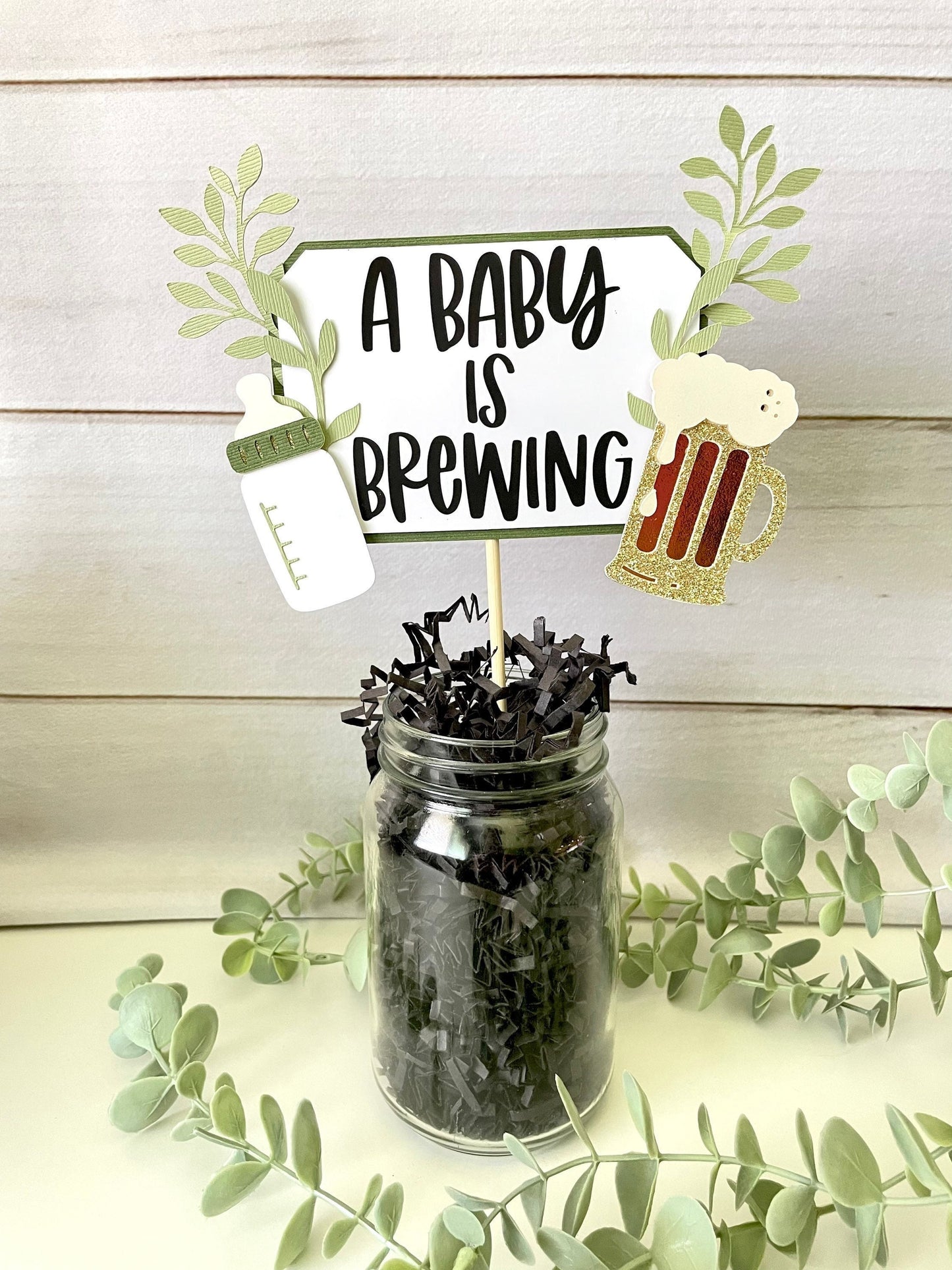 Baby is Brewing Centerpieces