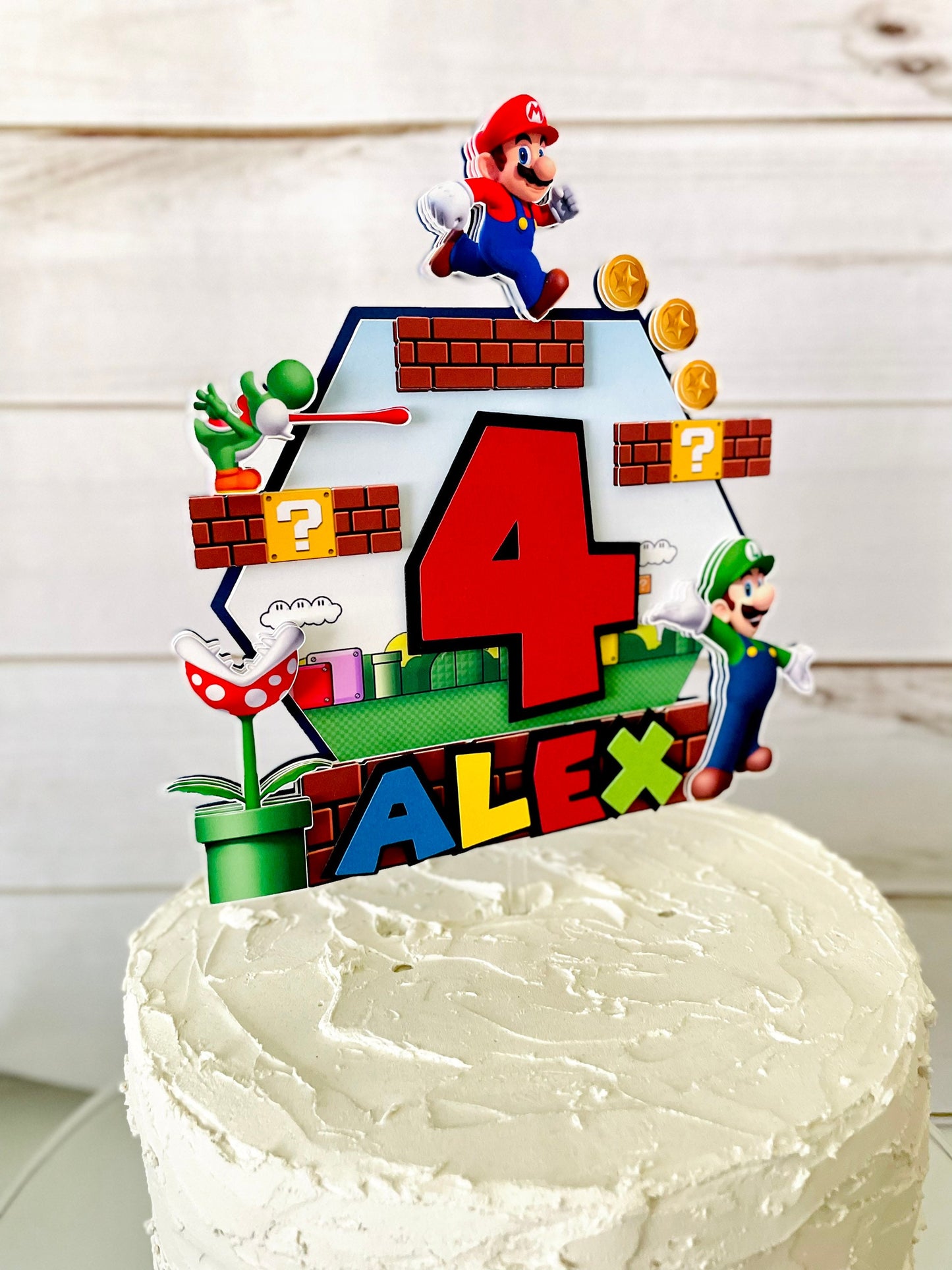 Super Mario Cake Topper