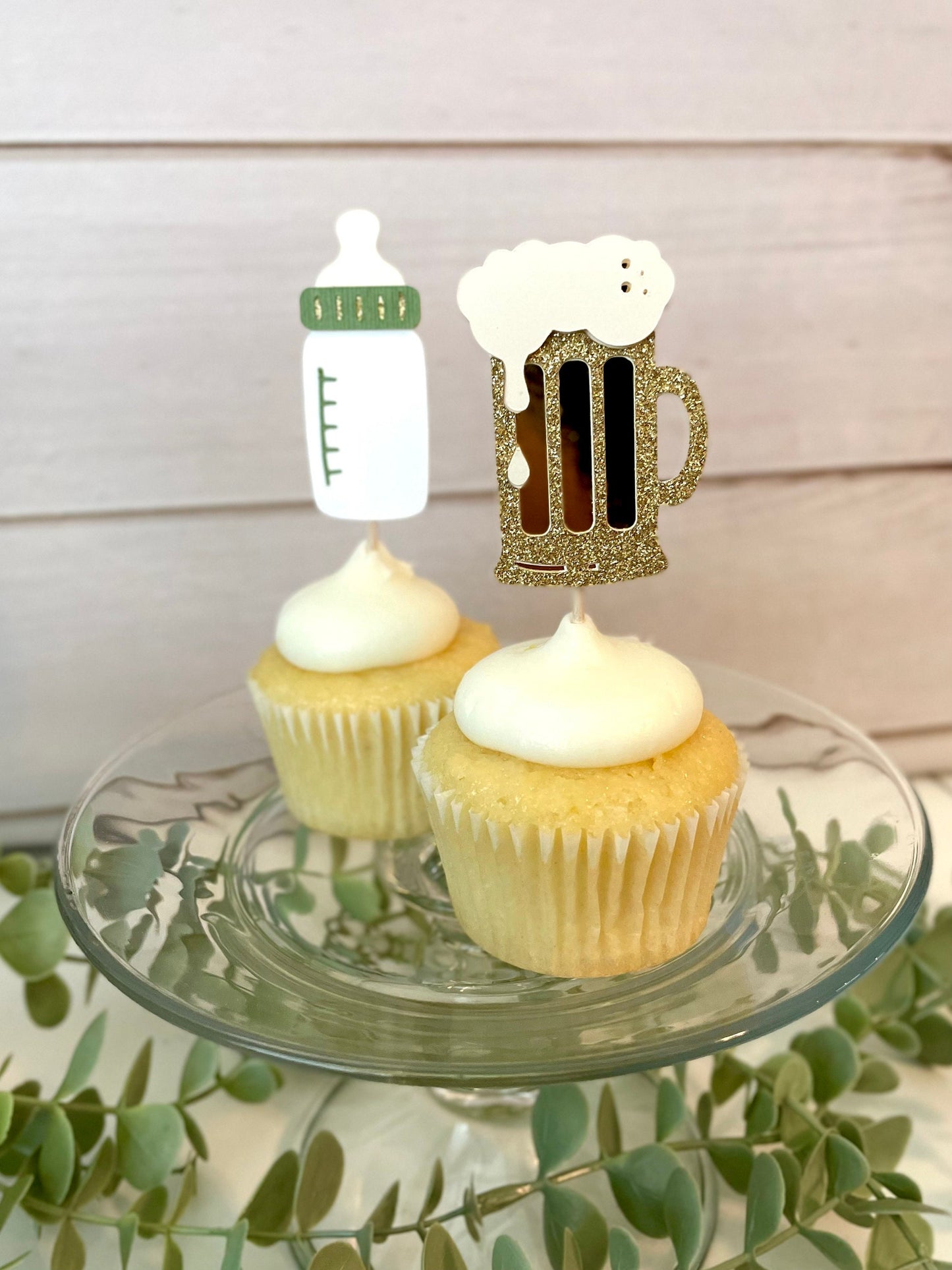 Baby is Brewing Cupcake Toppers