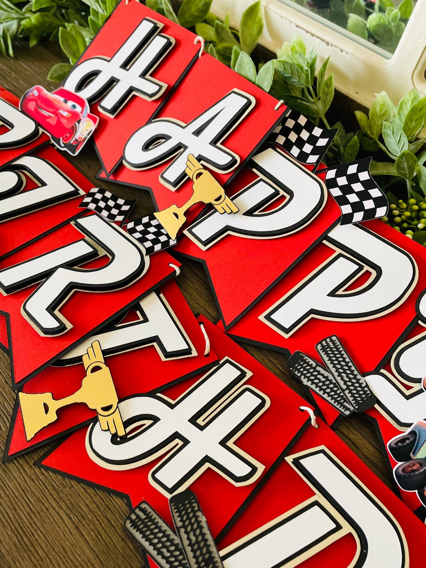 Cars Birthday Banner