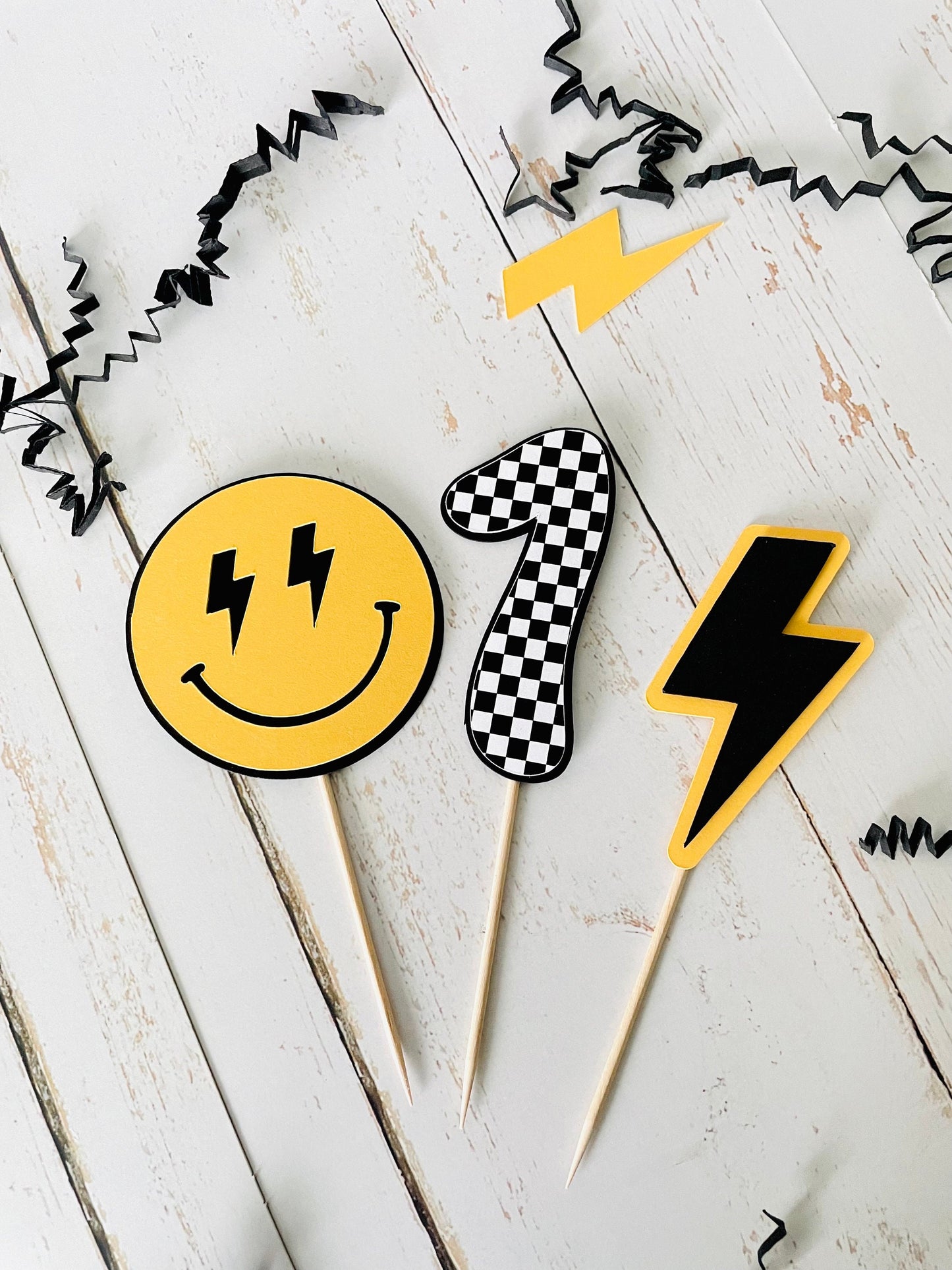 Smiley Face Cupcake Toppers