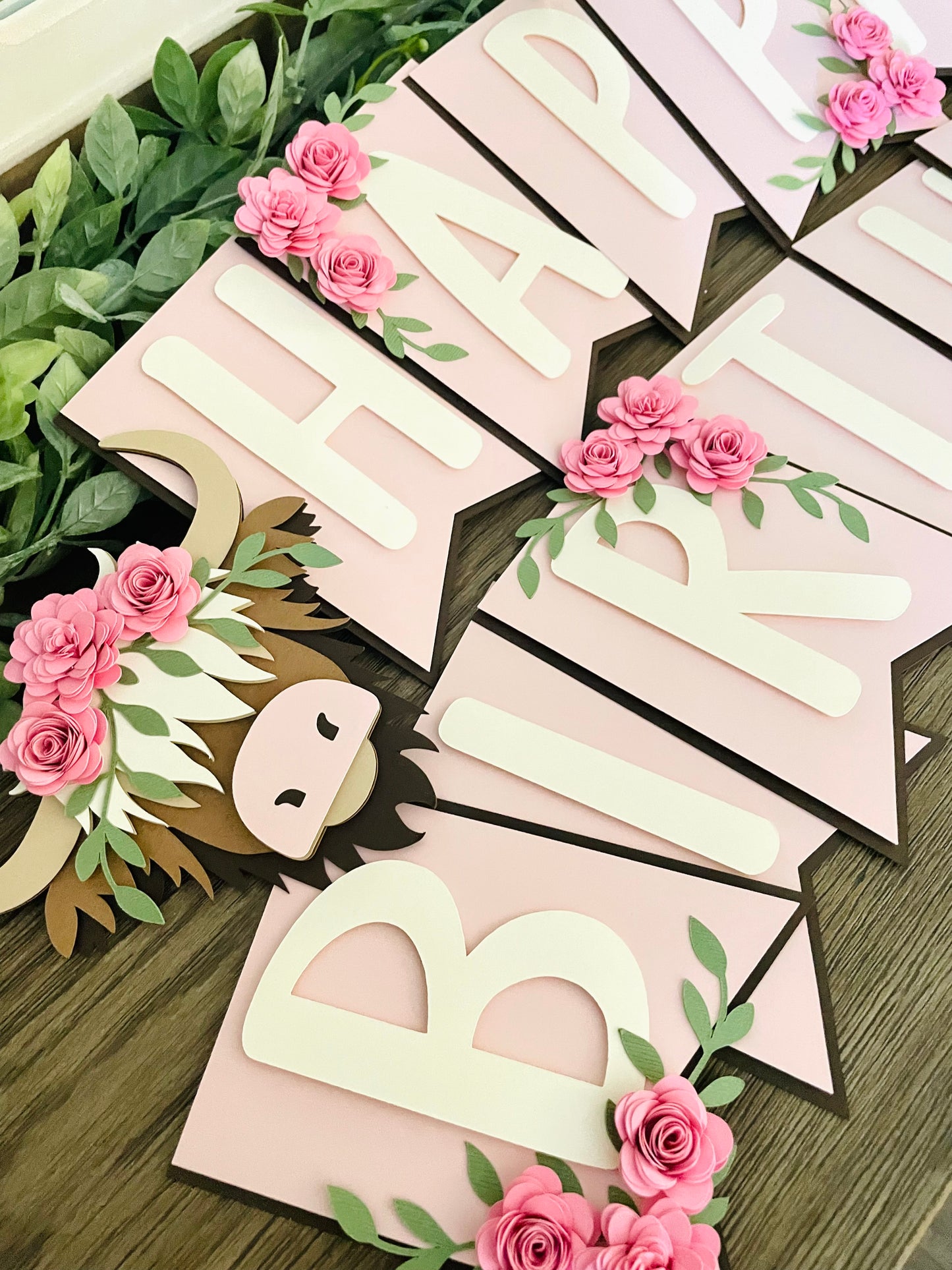 Highland Cow Monthly Photo Banner