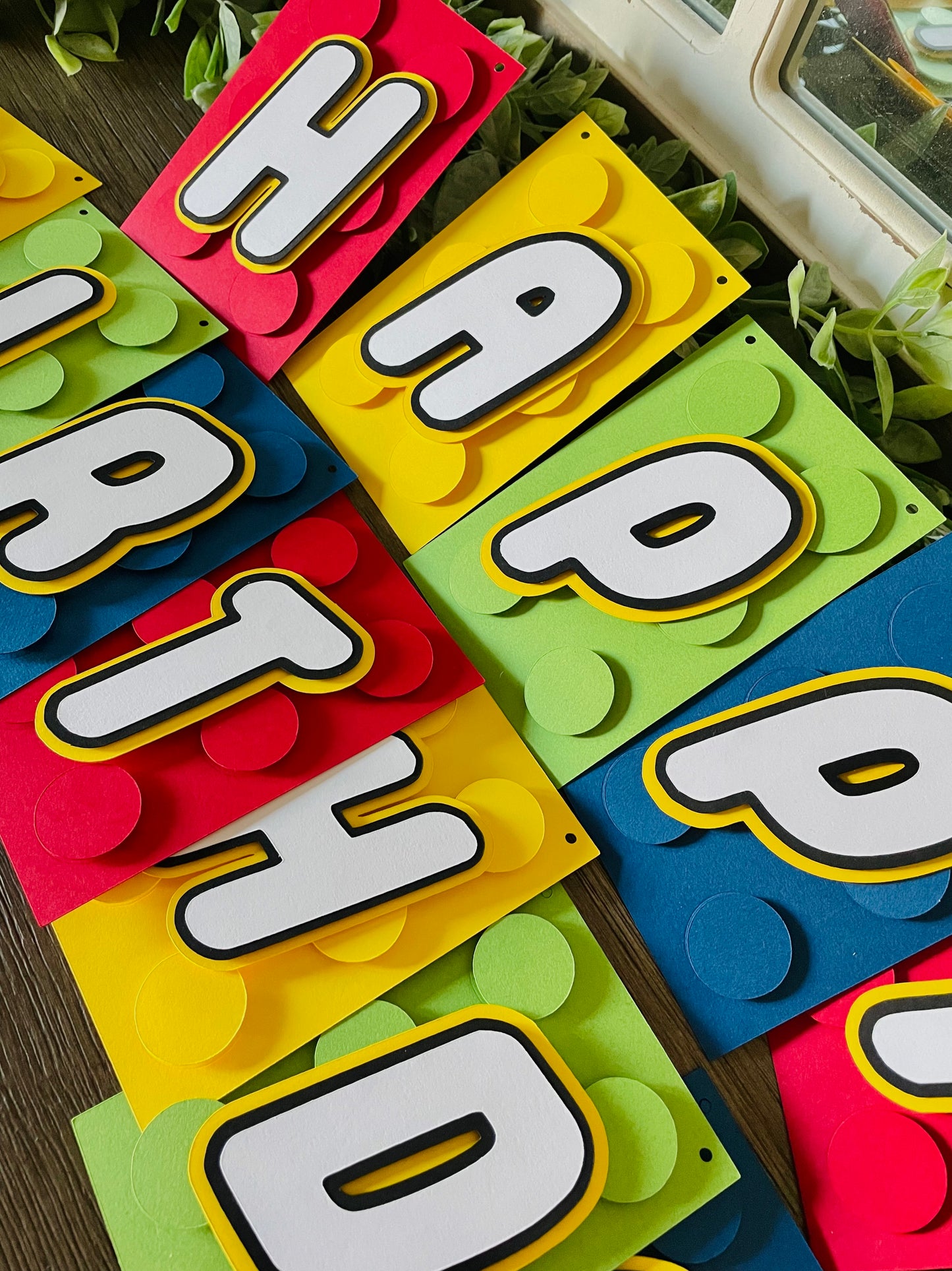 Building Block Birthday Banner