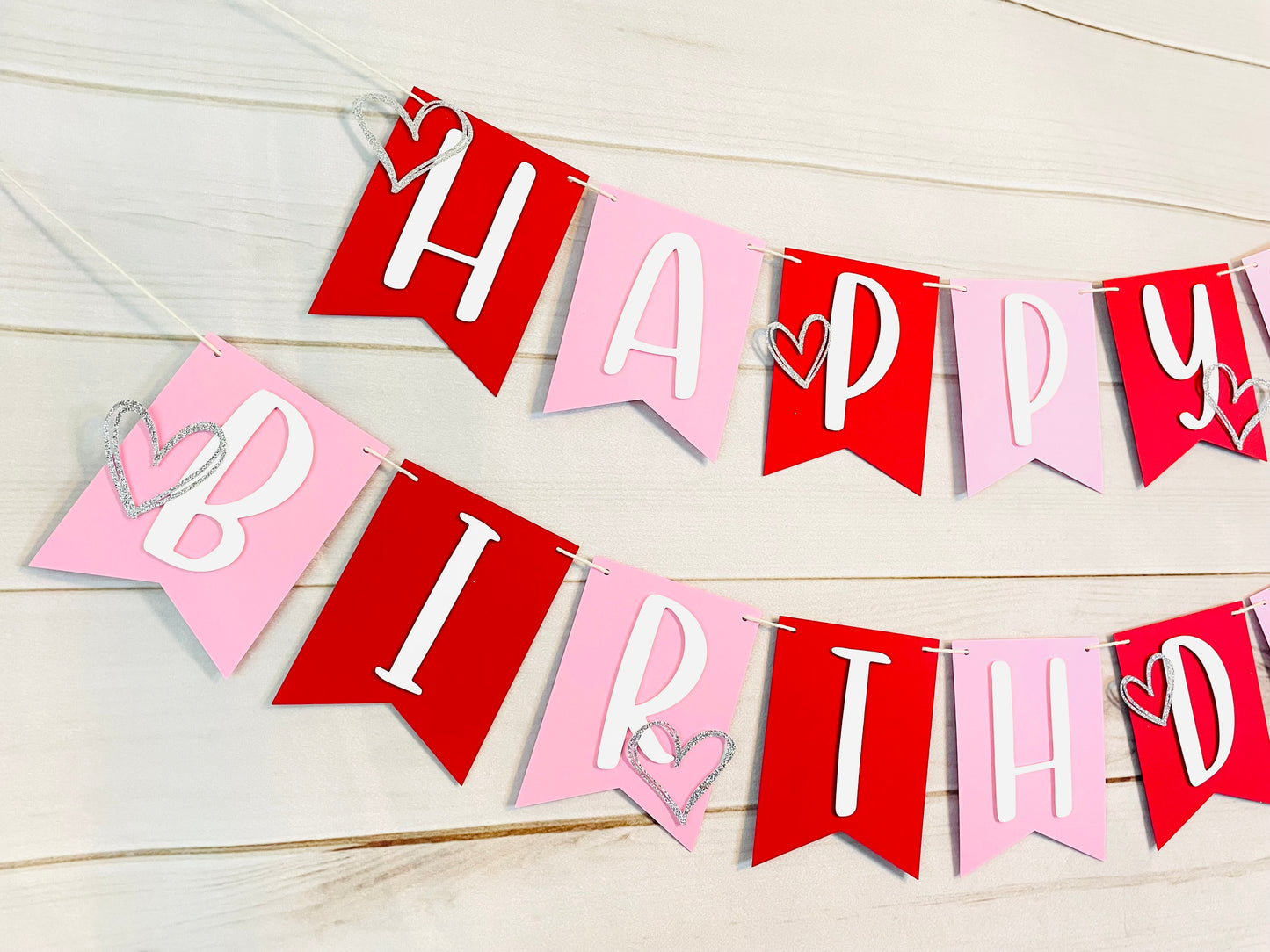 Heart Birthday Banner