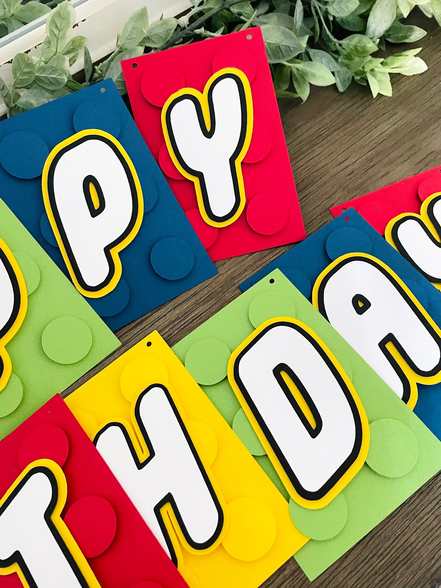 Building Block Birthday Banner