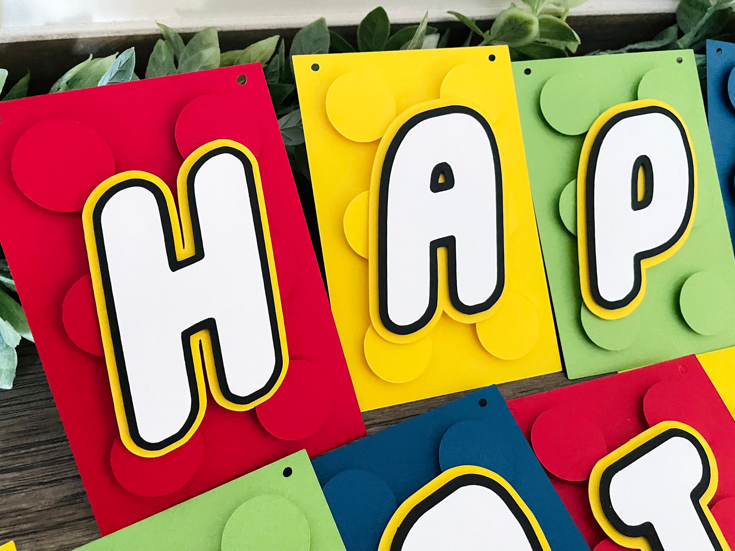 Building Block Birthday Banner