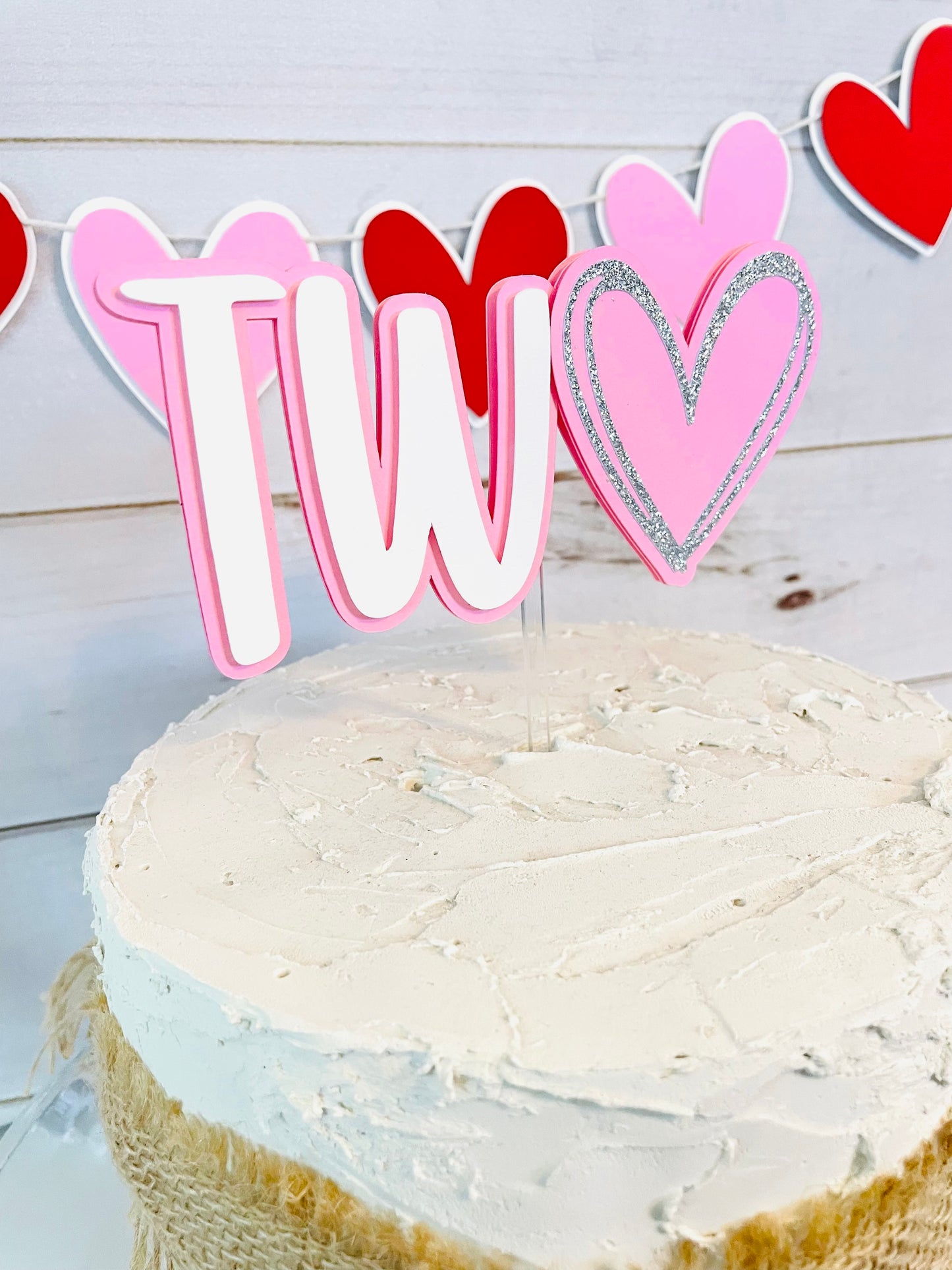 Heart Cake Topper