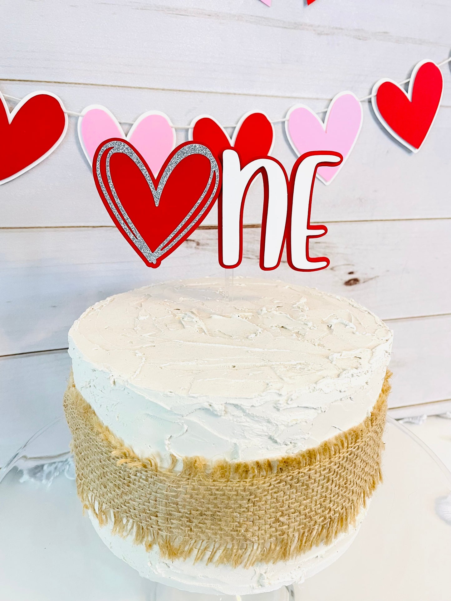 Heart Cake Topper