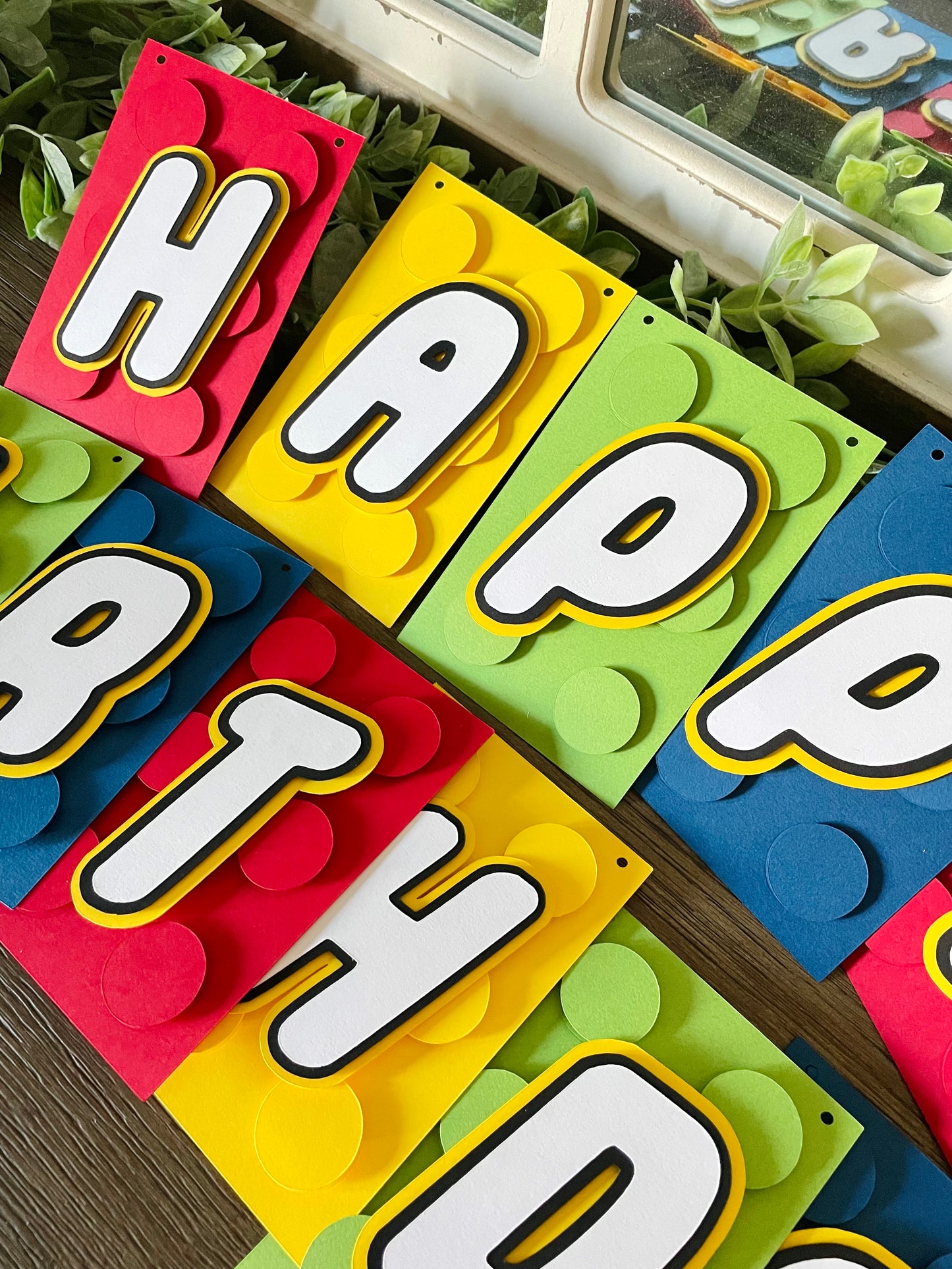 Building Block Birthday Banner