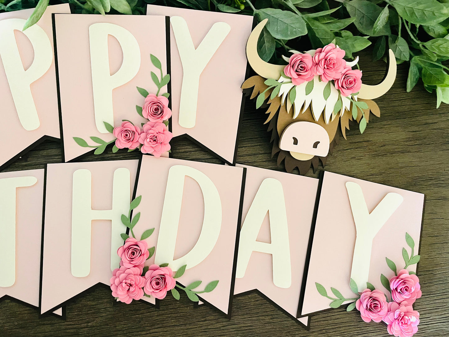 Highland Cow Cupcake Toppers