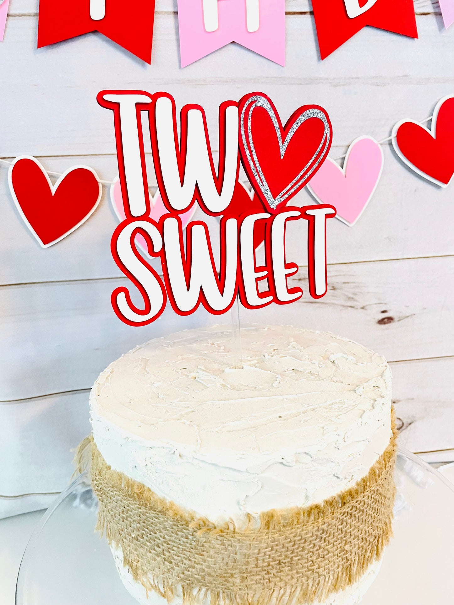 Heart Cake Topper