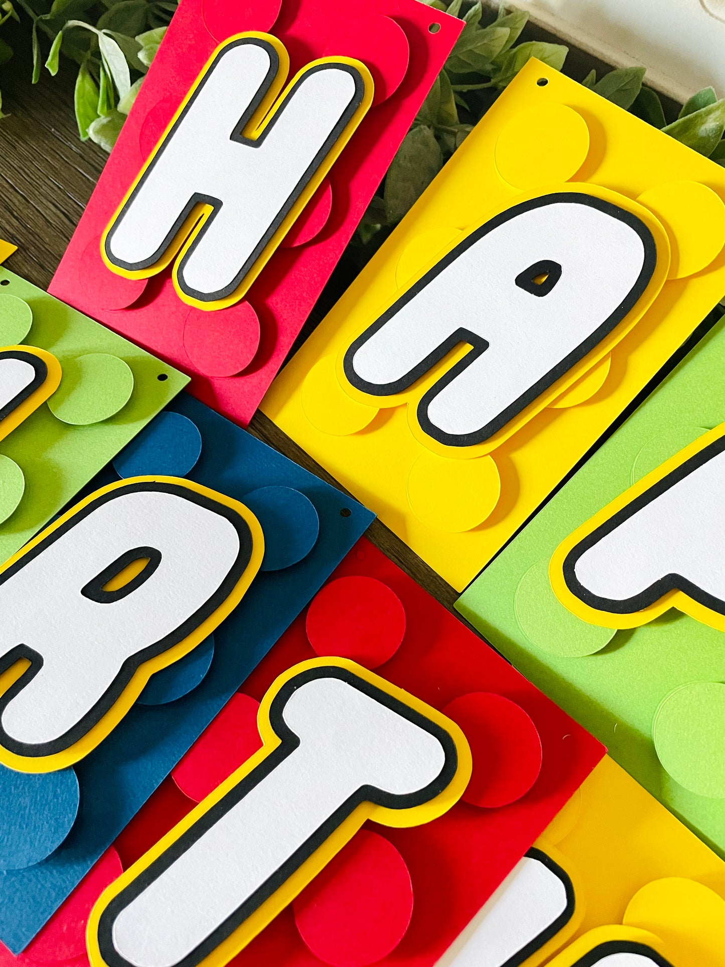 Building Block Birthday Banner