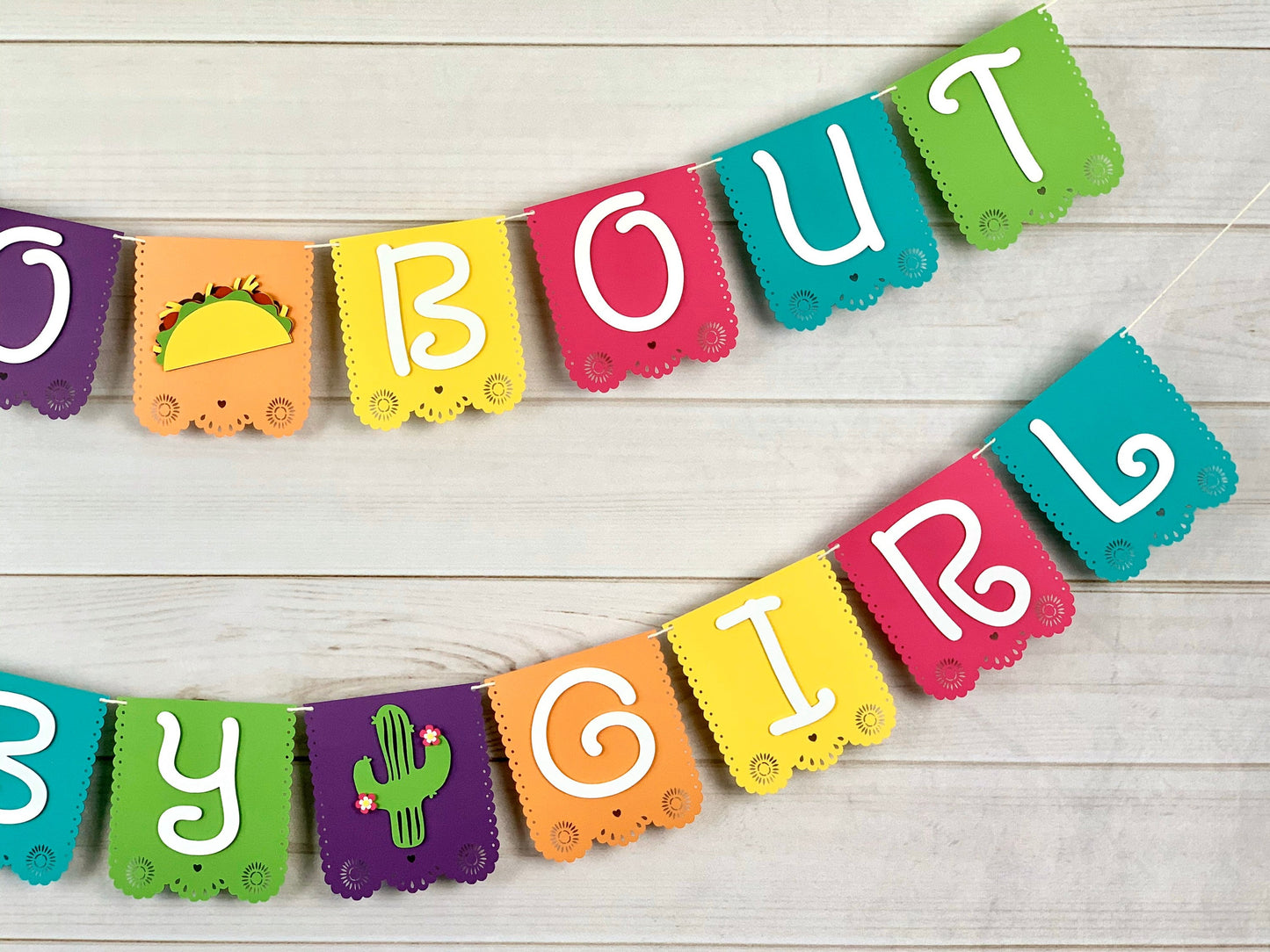 Taco Bout A Baby Gender Reveal Banner