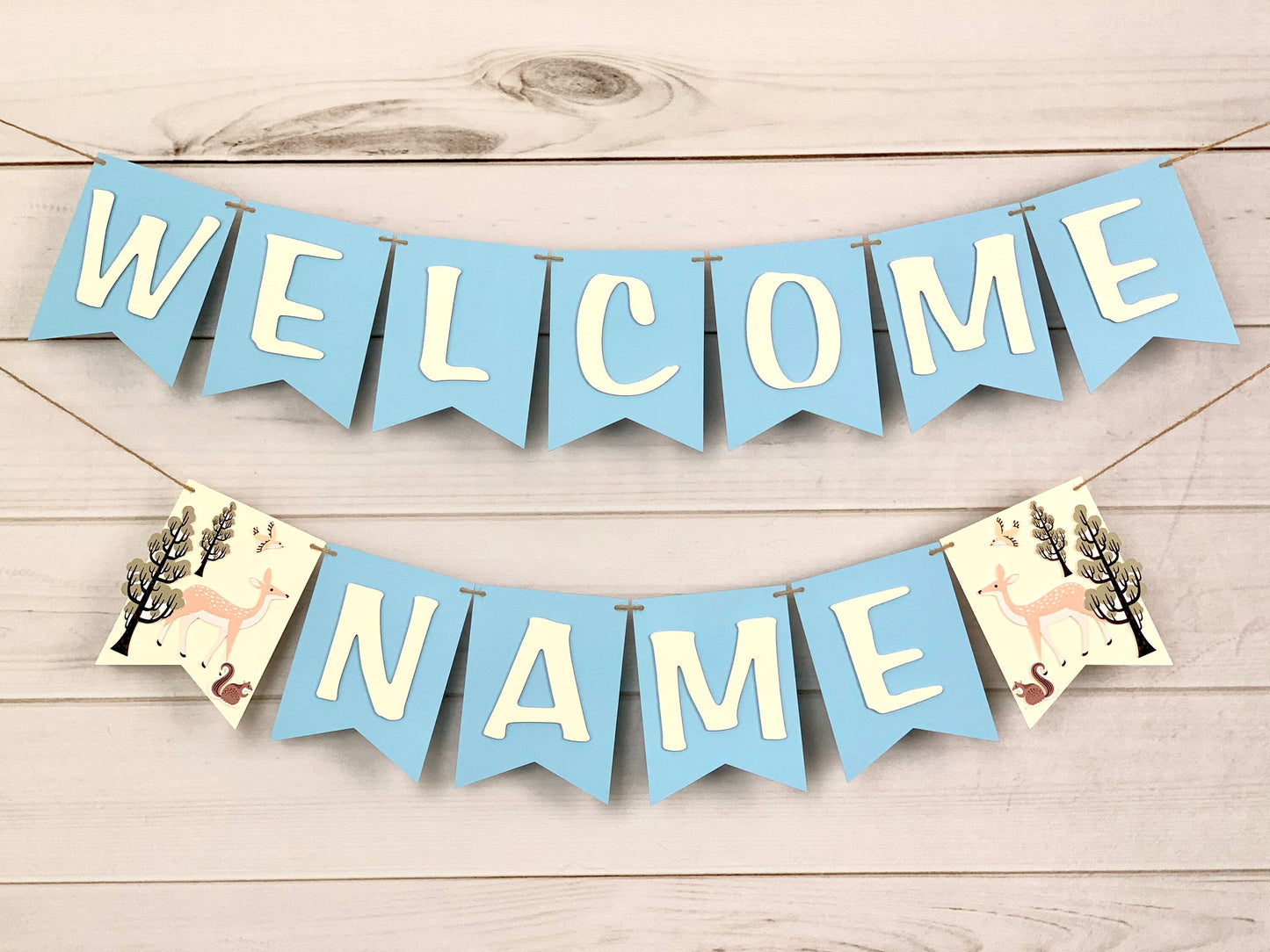 Woodland Baby Banner