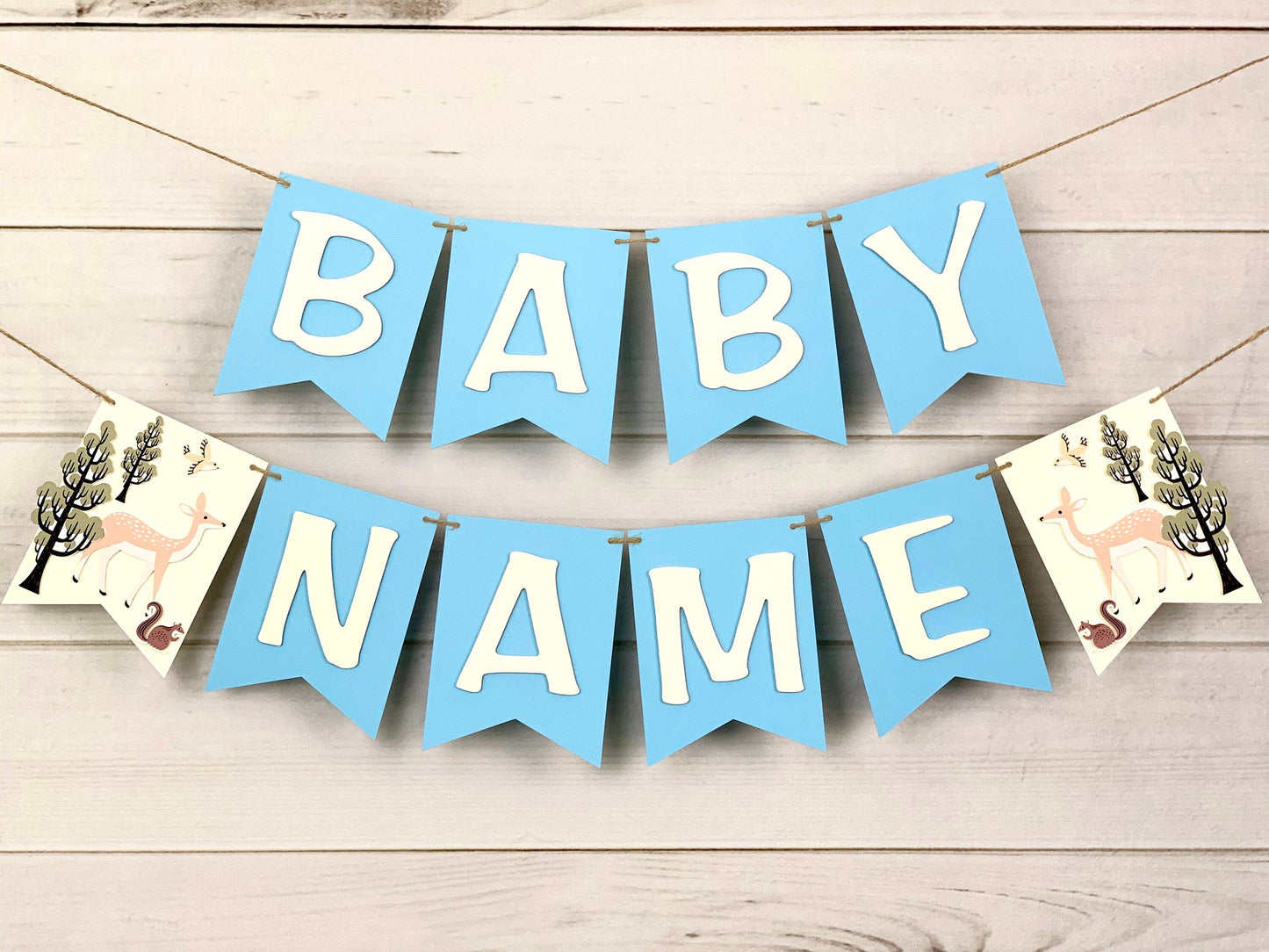 Woodland Baby Banner