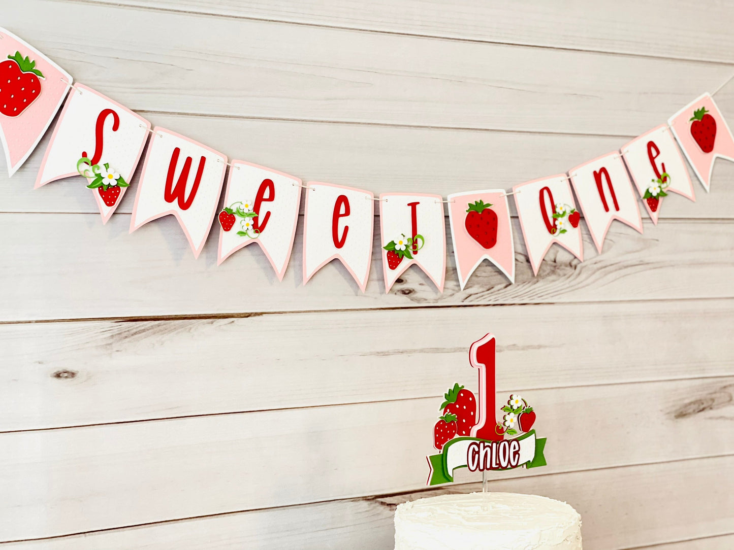 Strawberry Cake Topper