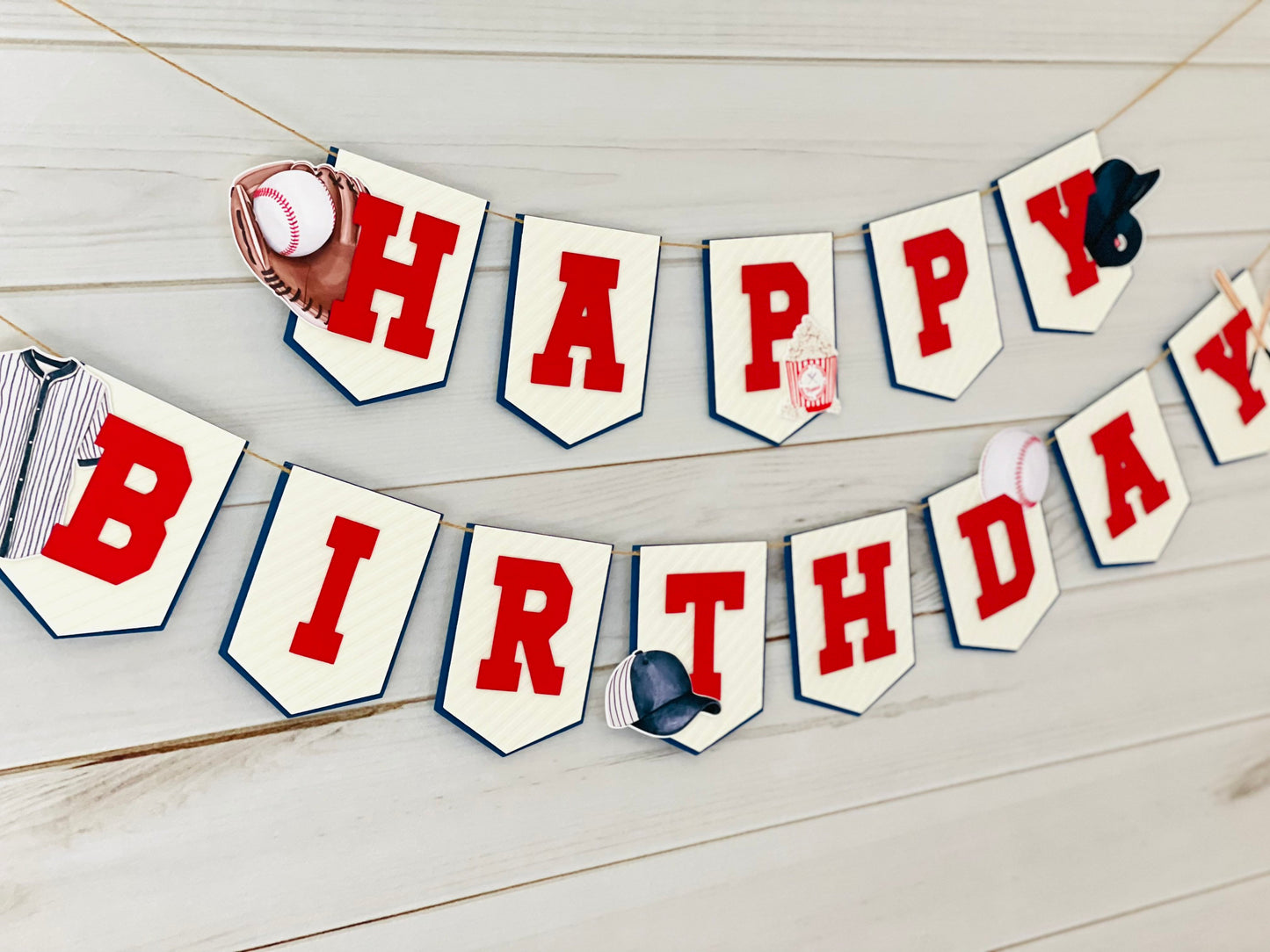 Baseball Birthday Banner