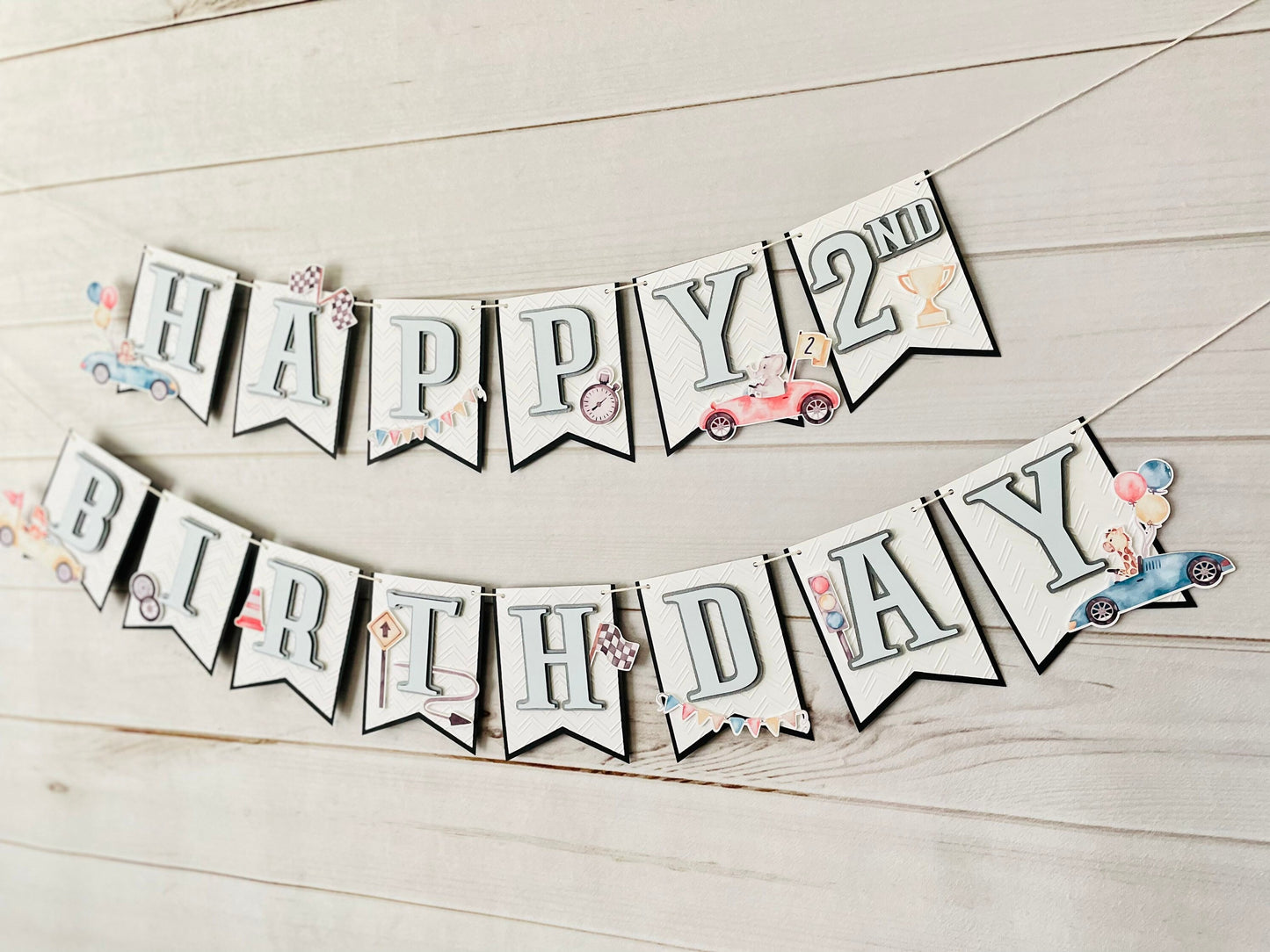 Race Car Birthday Banner