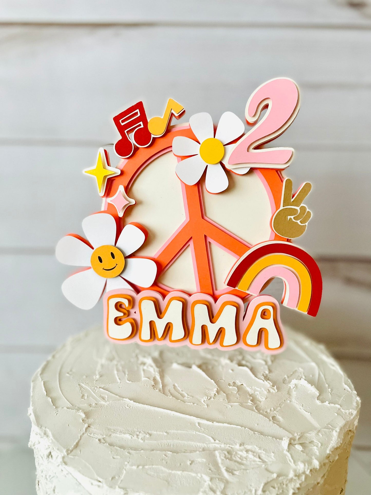 Groovy Cake Topper