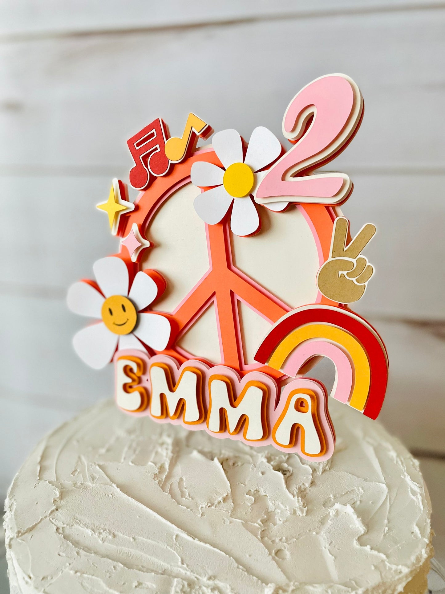 Groovy Cake Topper