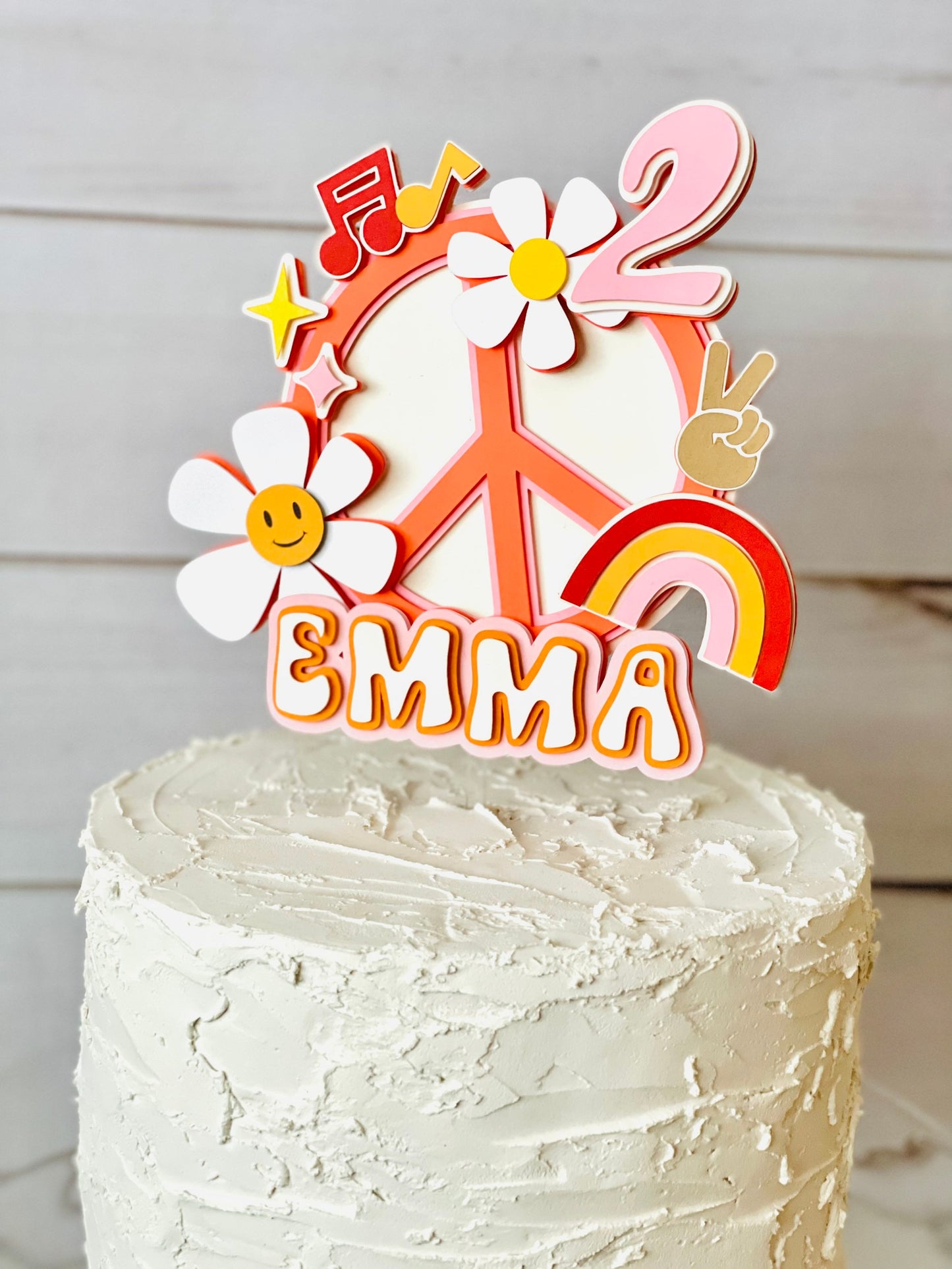 Groovy Cake Topper