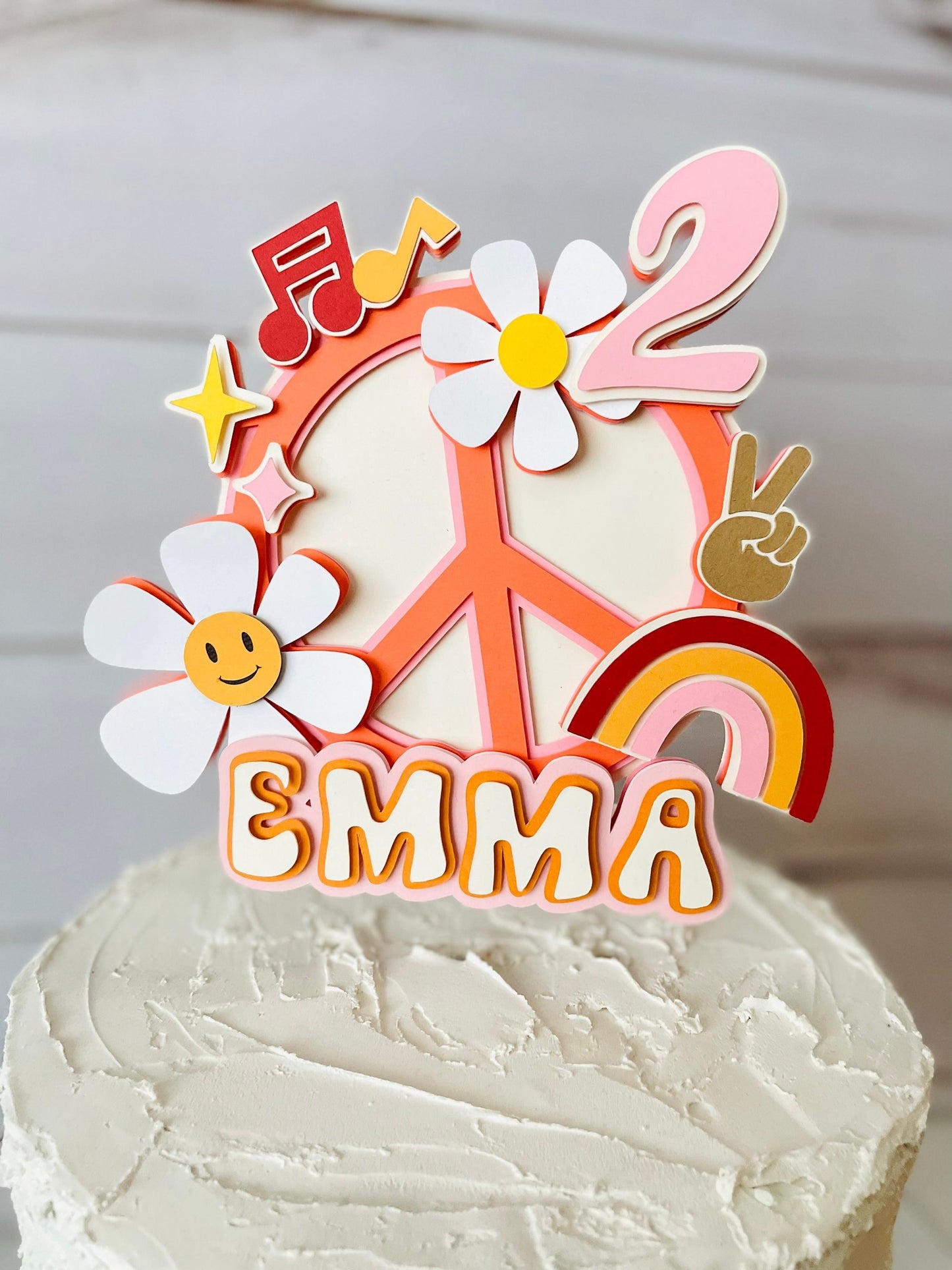 Groovy Cake Topper