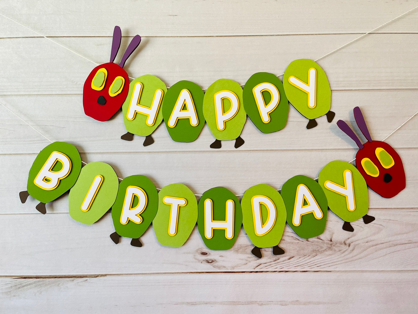 Hungry Caterpillar Cupcake Toppers