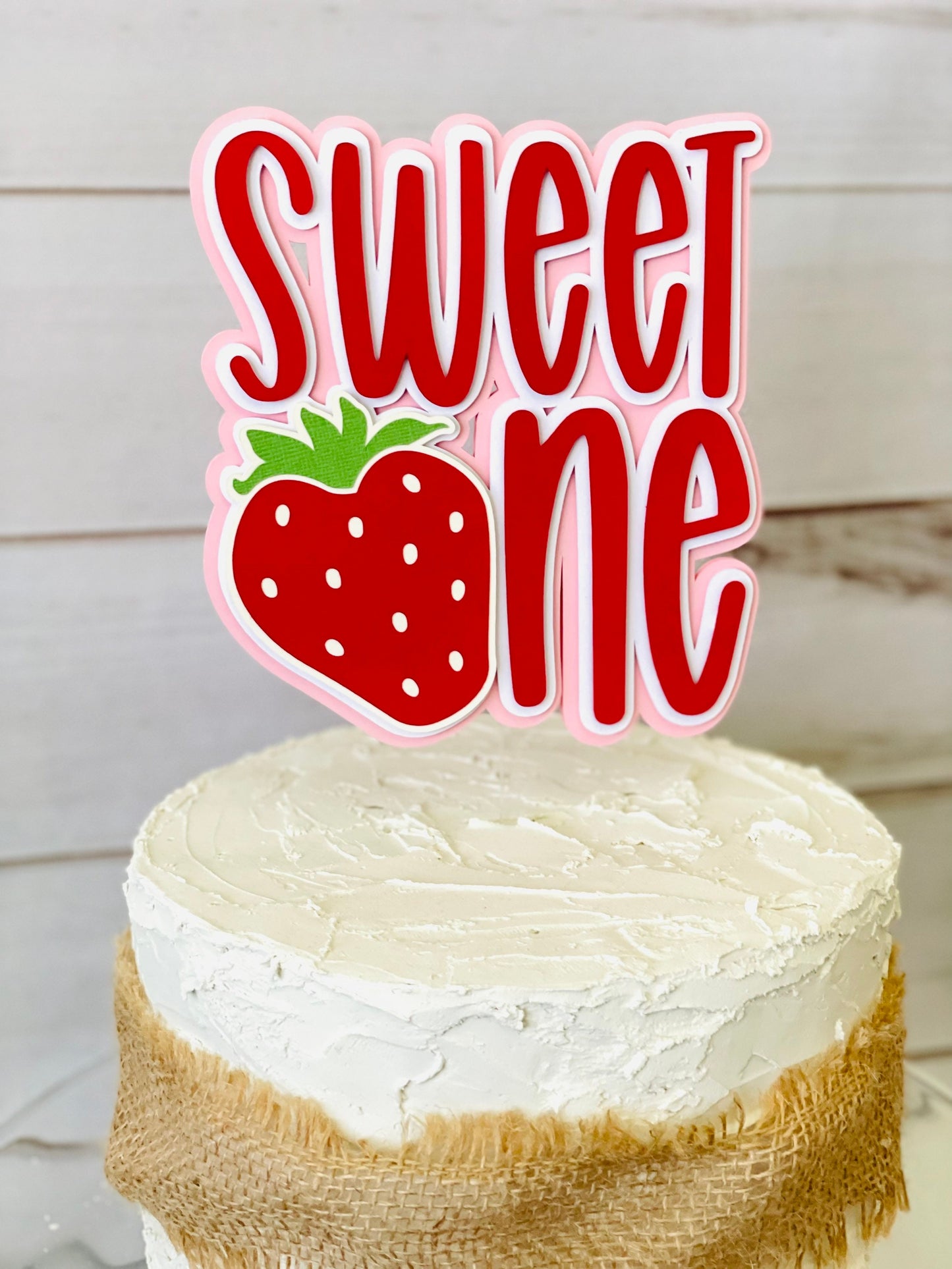 Strawberry Cake Topper