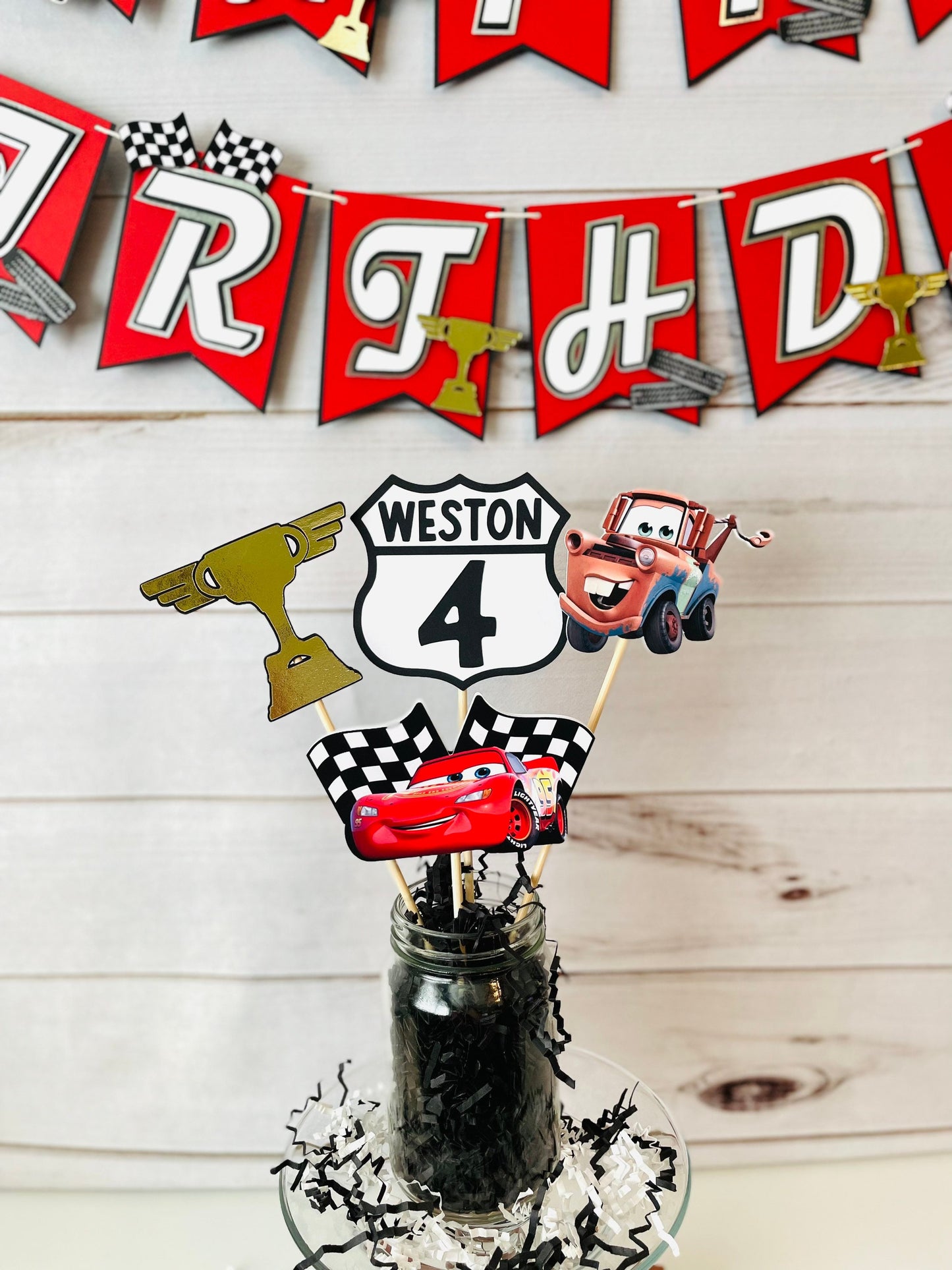 Cars Birthday Banner