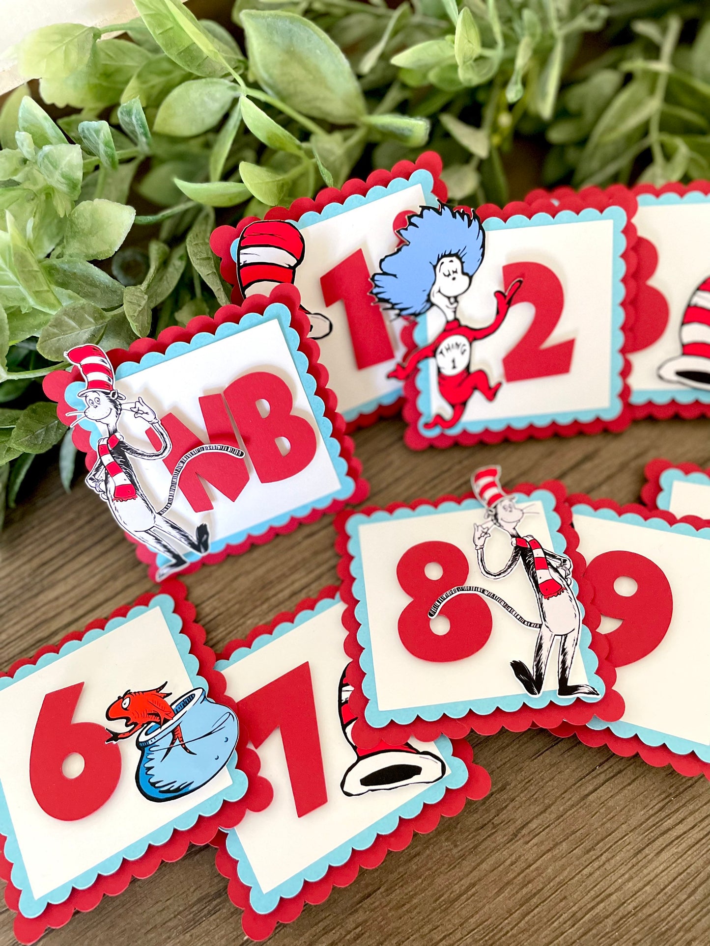 Cat in the Hat Birthday Banner